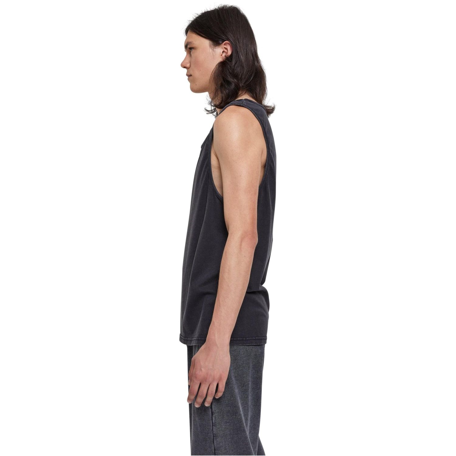 Urban Classics - Heavy Oversized Acid Wash Tank Top black