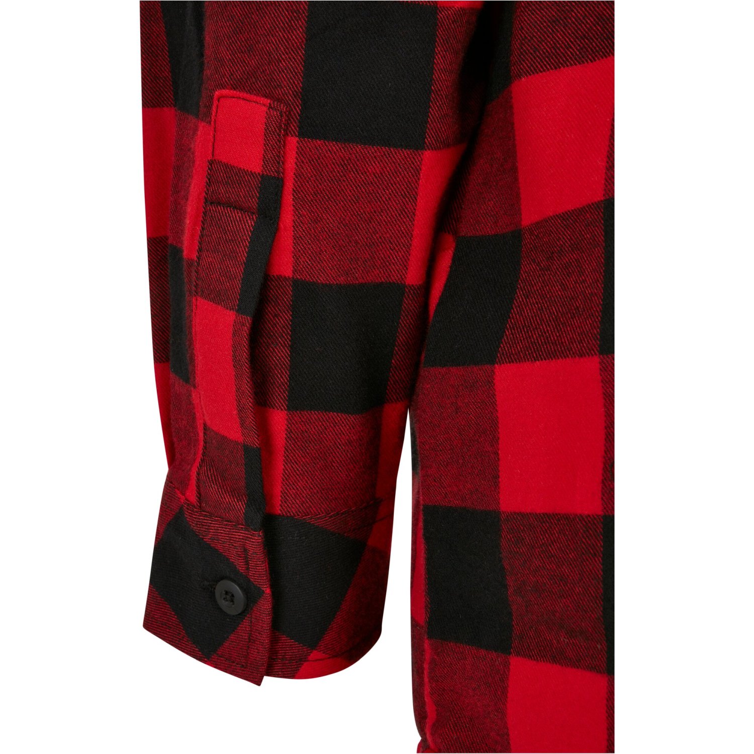 Urban Classics Ladies - Oversized Flannel Shirt Dress red