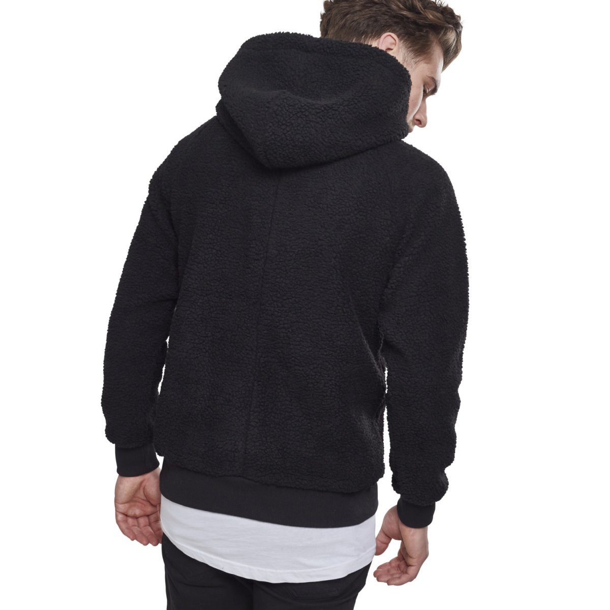Urban Classics - Sherpa Hoody noir