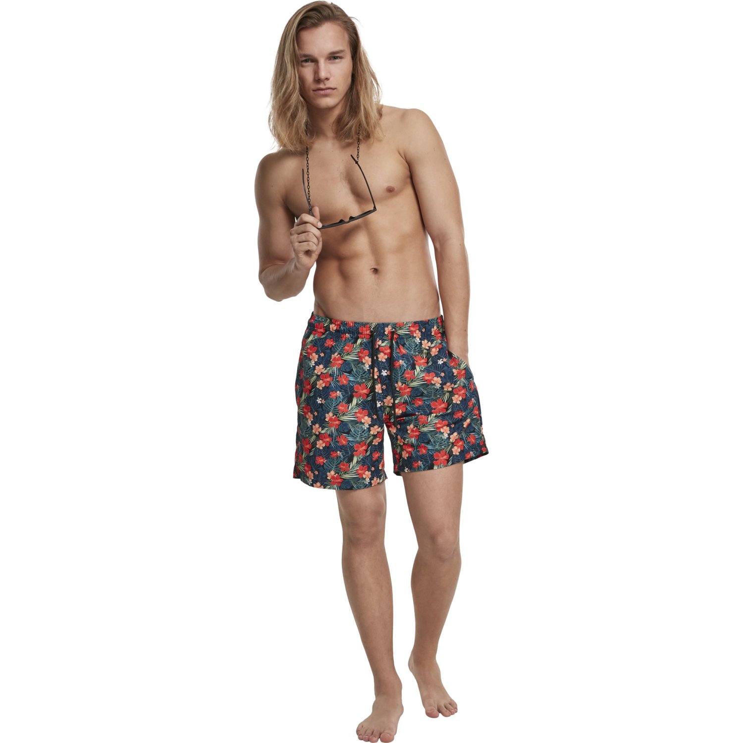 Urban Classics - PATTERN Swim Shorts tropical