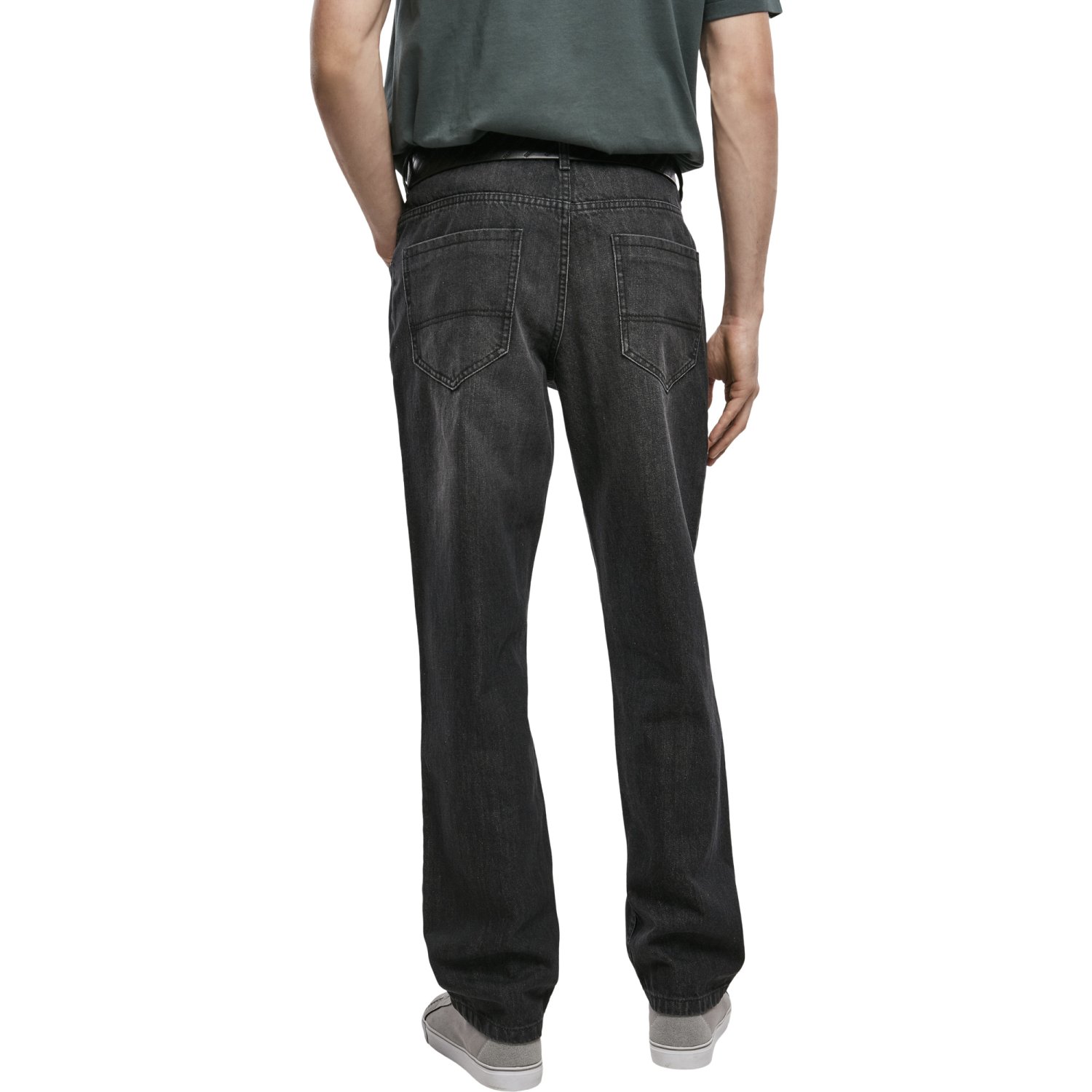 Urban Classics - Loose Baggy Hip Hop Denim Jeans black wash