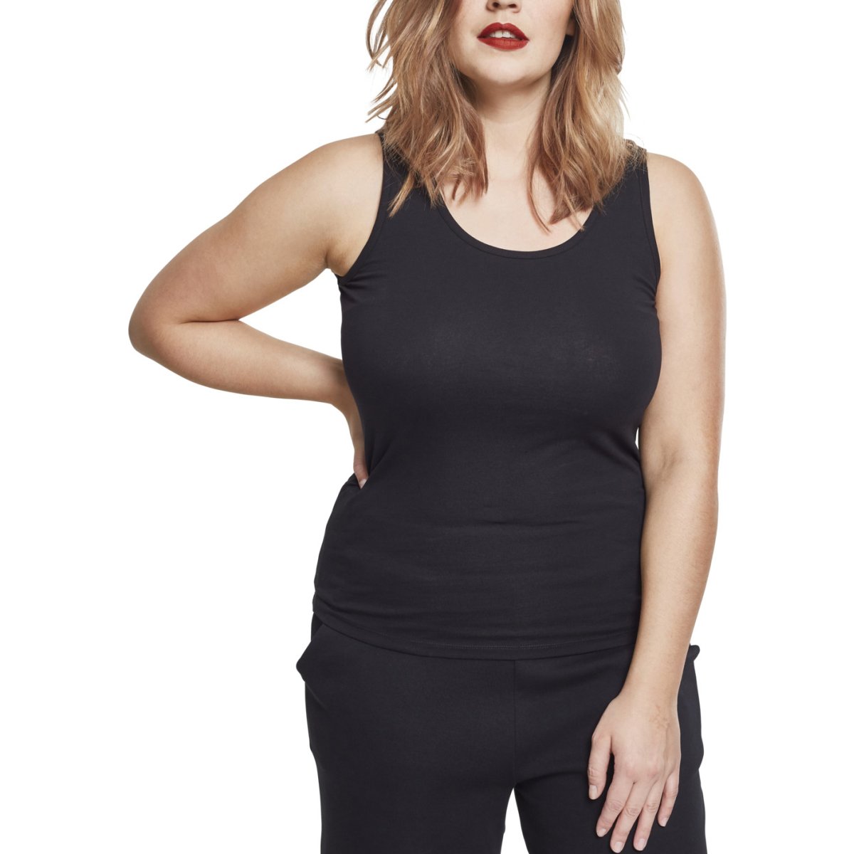 Urban Classics Ladies - Basic Stretch Débardeur 2-pack noir