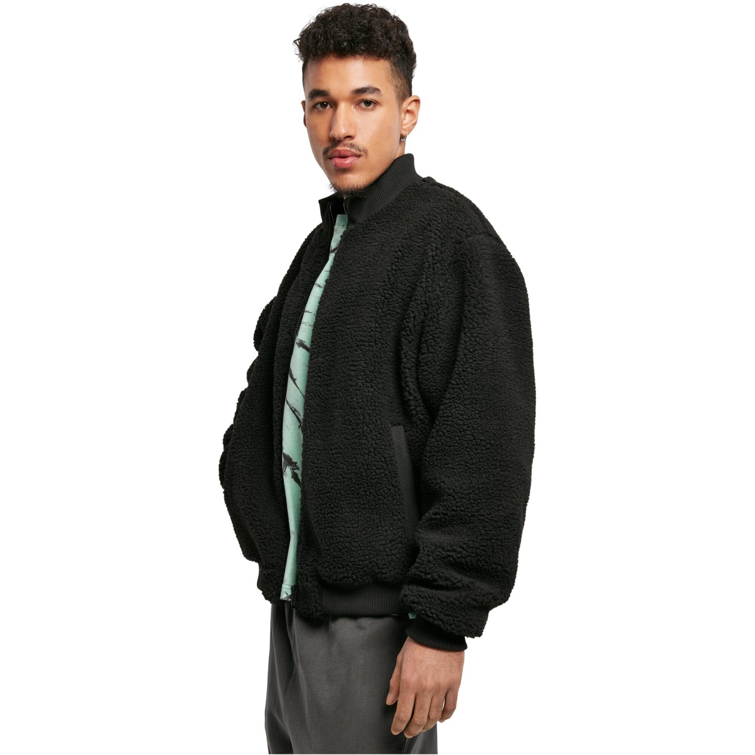 Urban Classics - Boxy Sherpa Jacket black