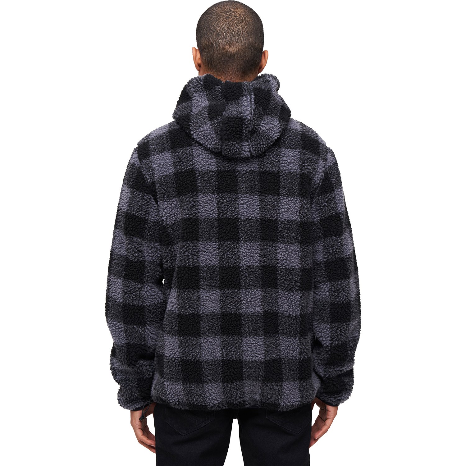 Brandit - Teddyfleece Troyer Worker Sweater noir / gris