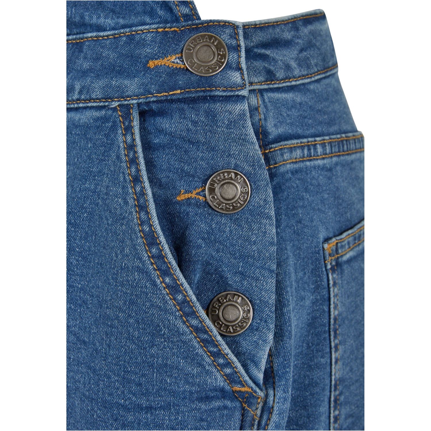 Urban Classics Ladies - Short Dungaree Salopette clearblue