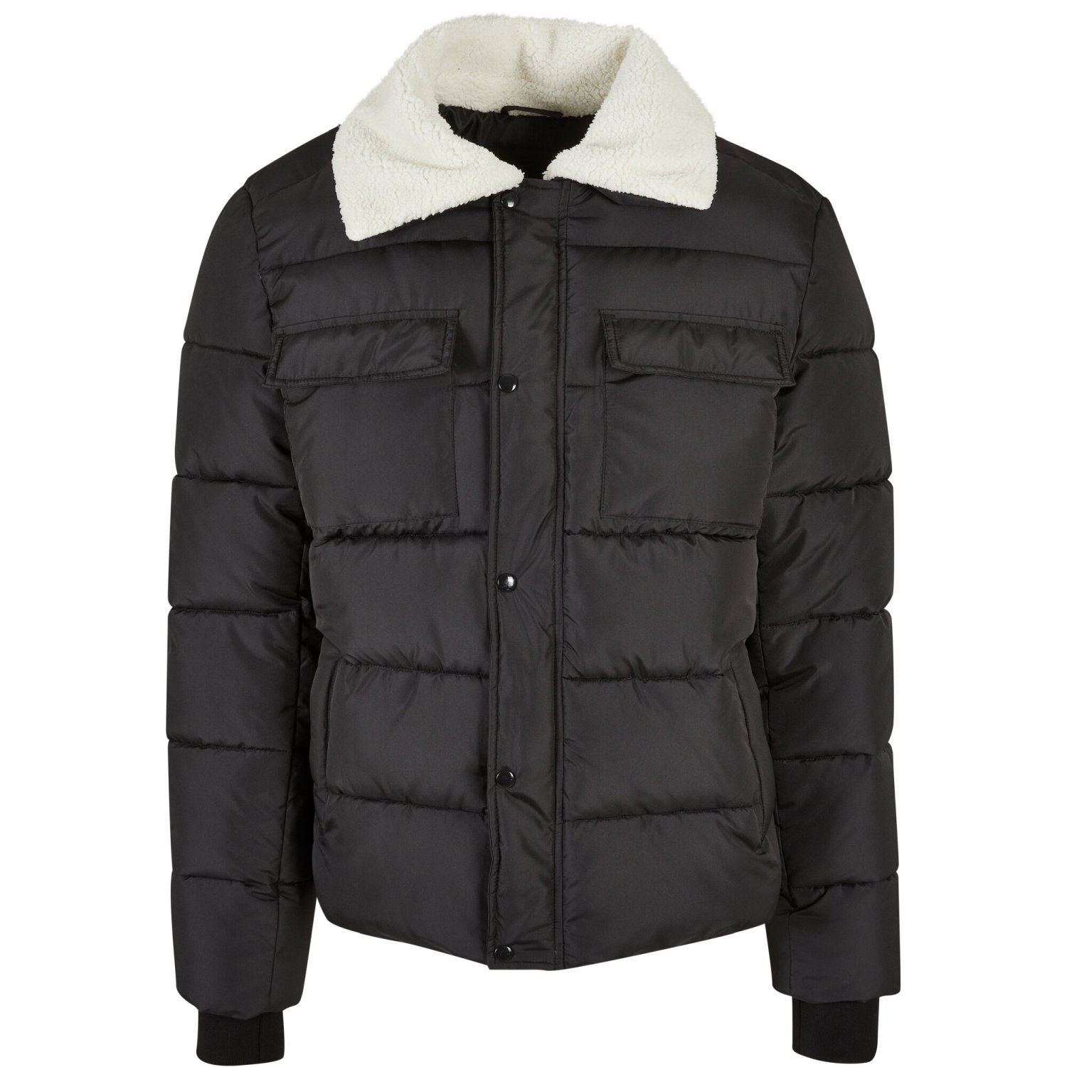 Urban Classics - Sherpa Collar Padded Shirt Jacket
