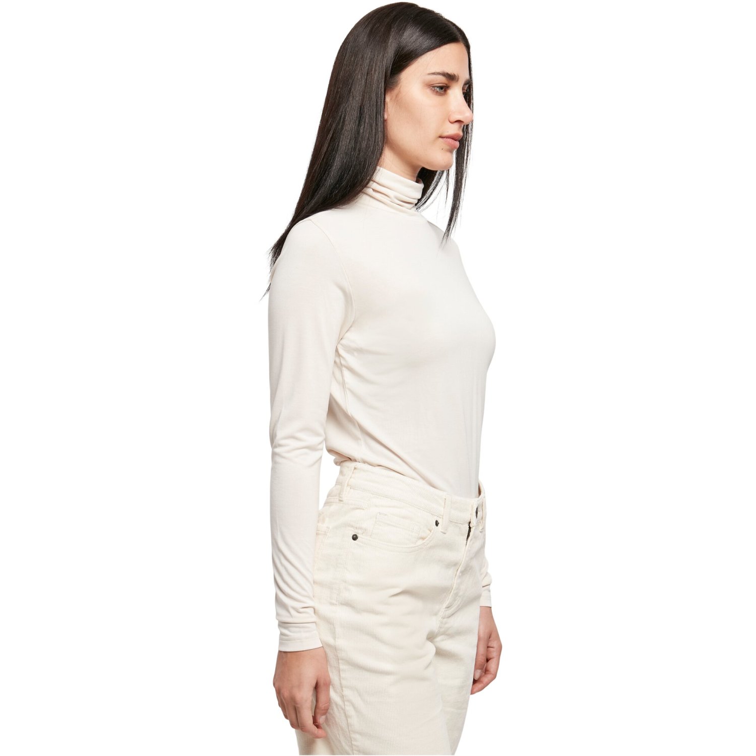 Urban Classics Ladies - Modal Turtleneck Longsleeve