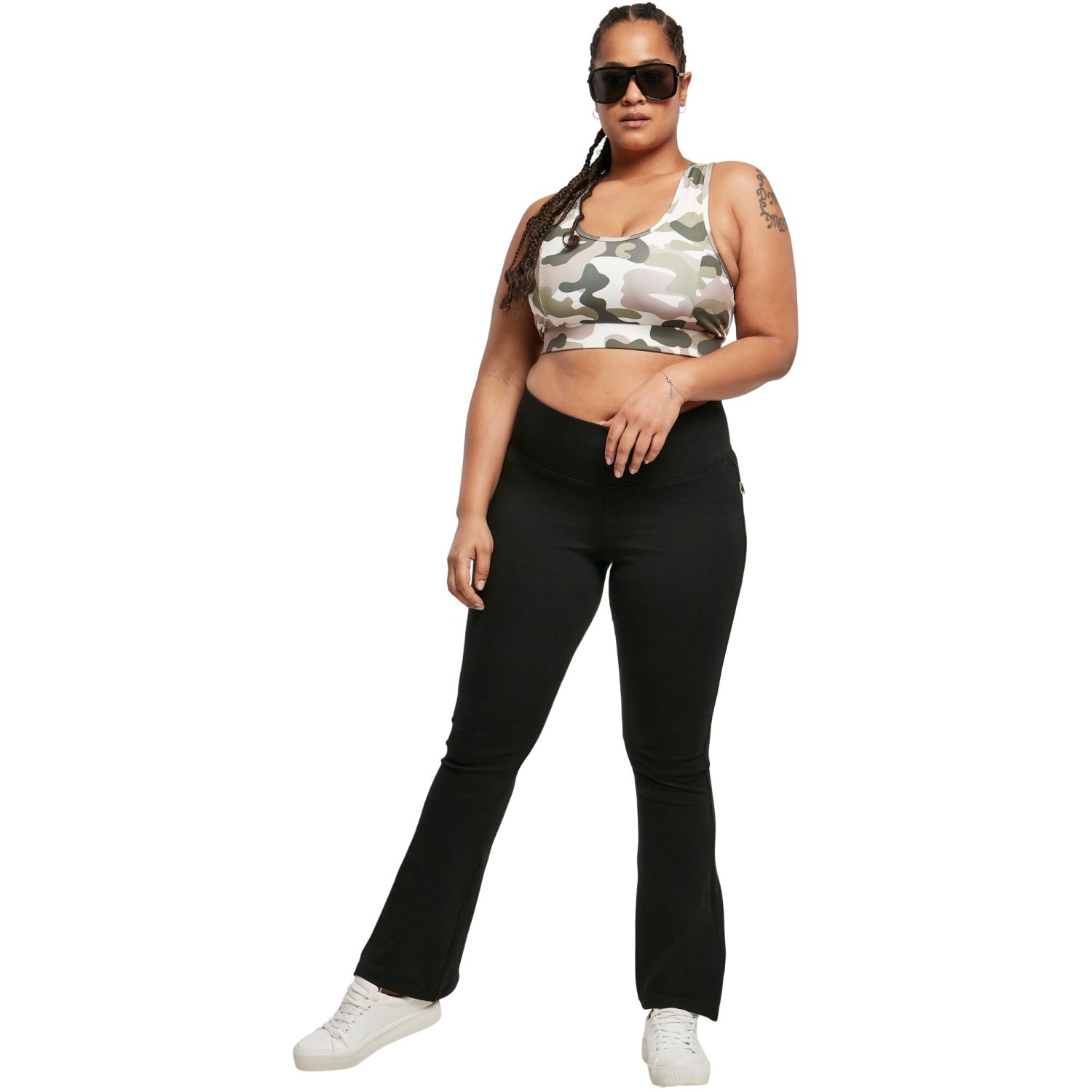 Urban Classics Ladies - Organic Interlock Bootcut Leggings