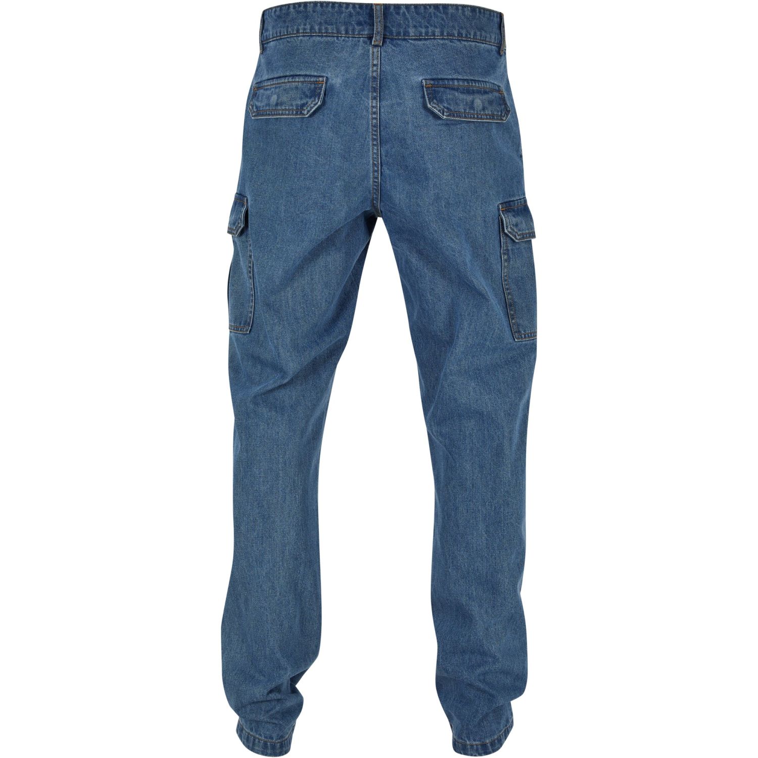 Urban Classics - Straight-Leg Cargo Denim Jeans