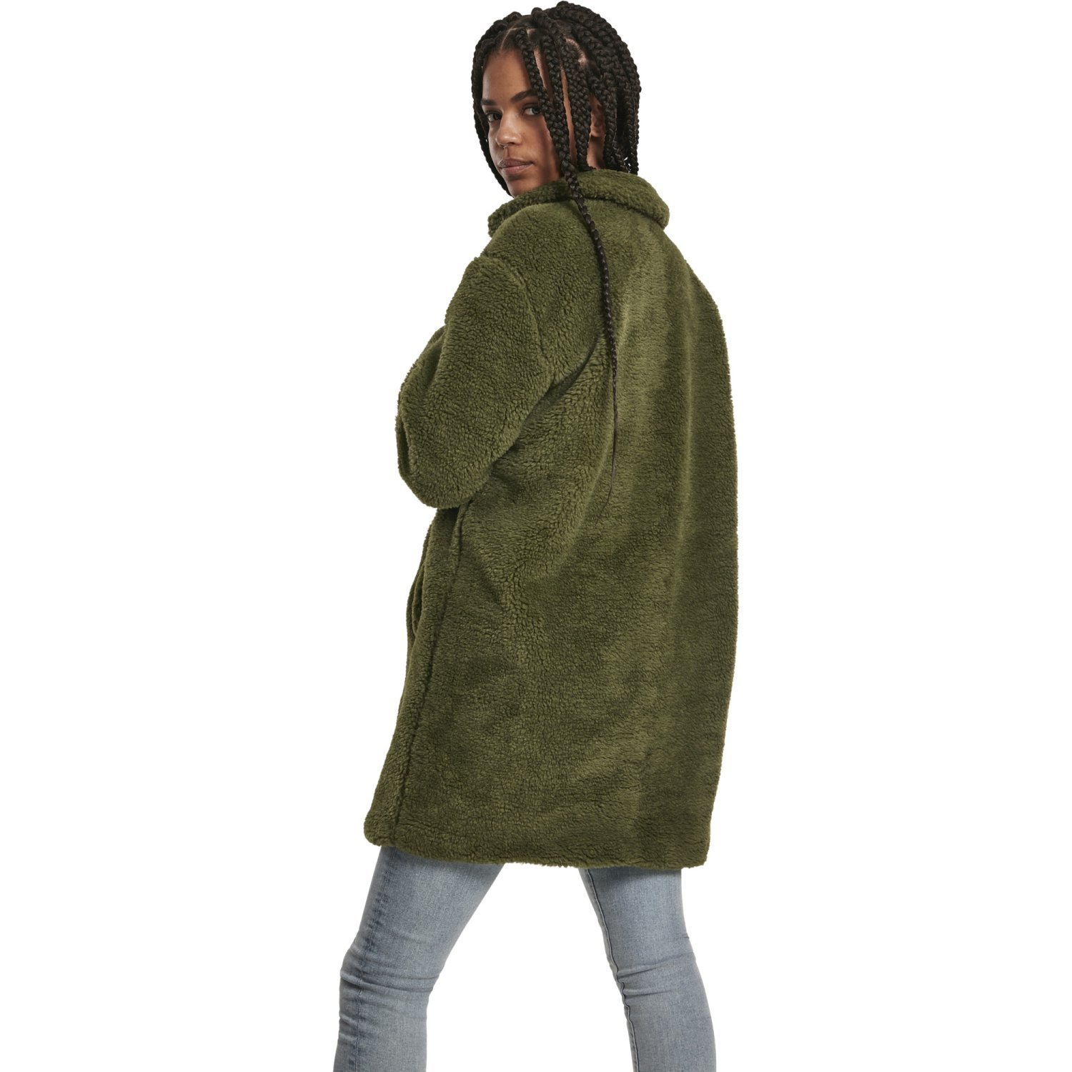 Urban Classics Ladies - OVERSIZED SHERPA Manteau olive
