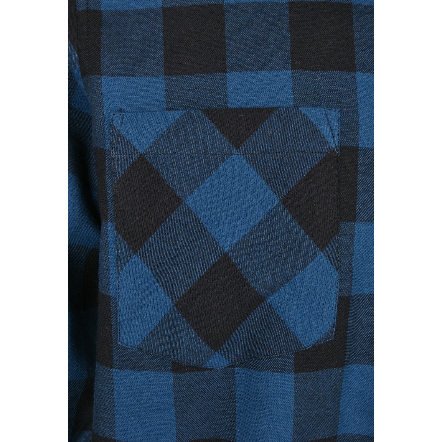 Urban Classics - A Carreaux FLANELL Chemise royal / noir