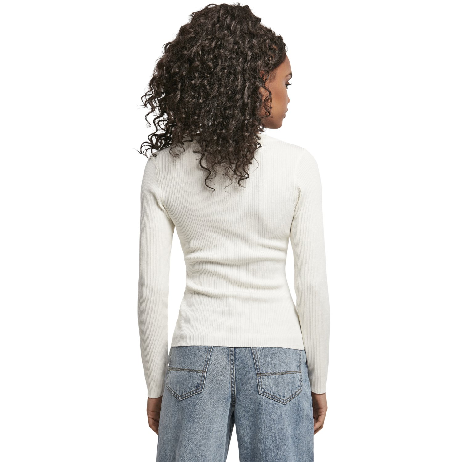 Urban Classics Ladies - Wide Neckline Sweater sand