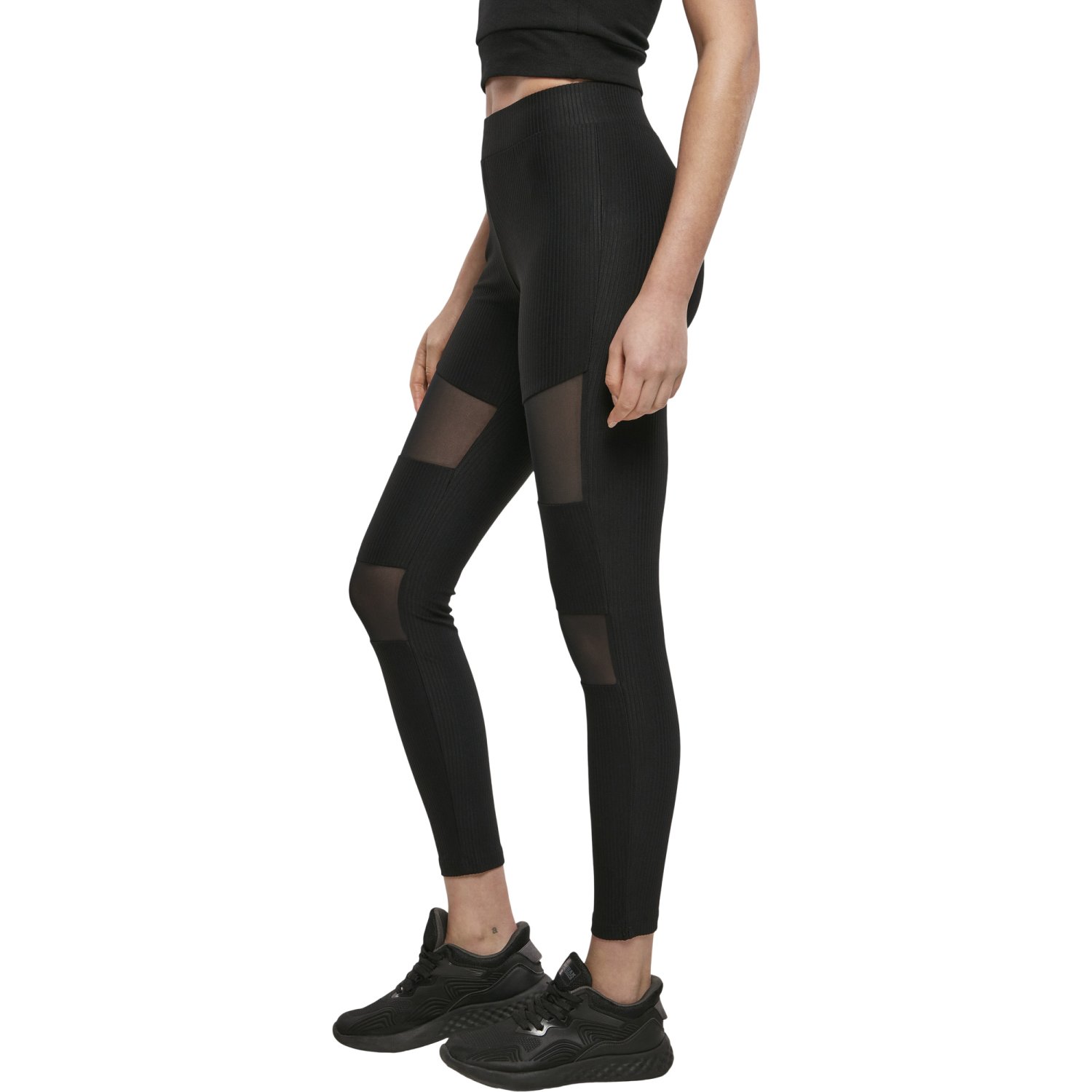 Urban Classics Ladies - TECH MESH Rib Fitness Leggings