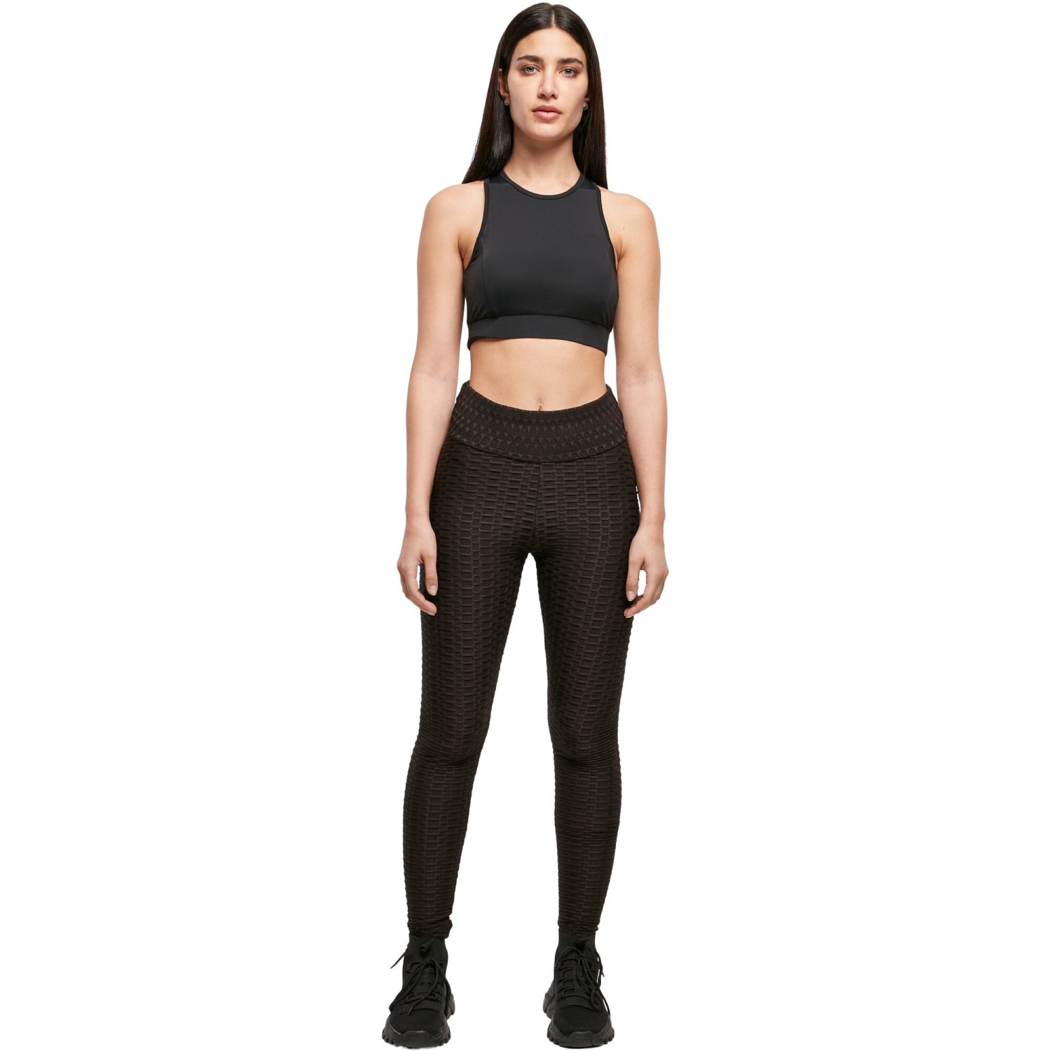 Urban Classics Ladies - High Waist Honeycomb Leggings