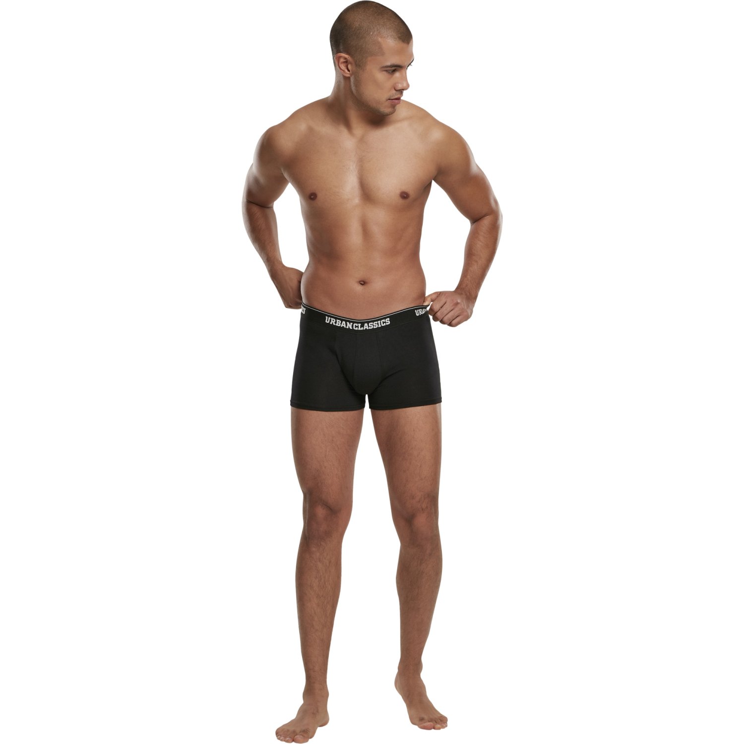 Urban Classics - Boxer Shorts 3-pack charcoal / noir
