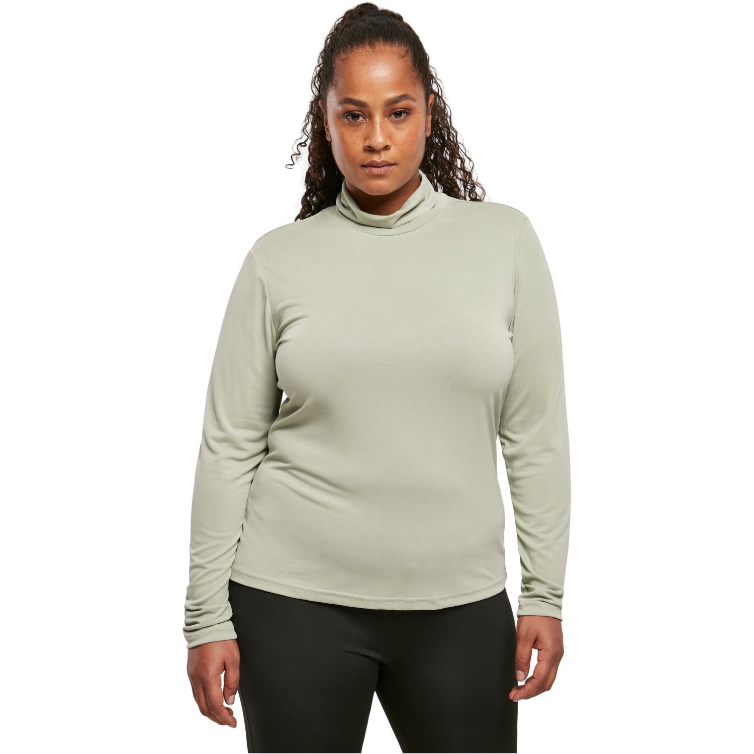 Urban Classics Ladies - Modal Turtleneck Longsleeve