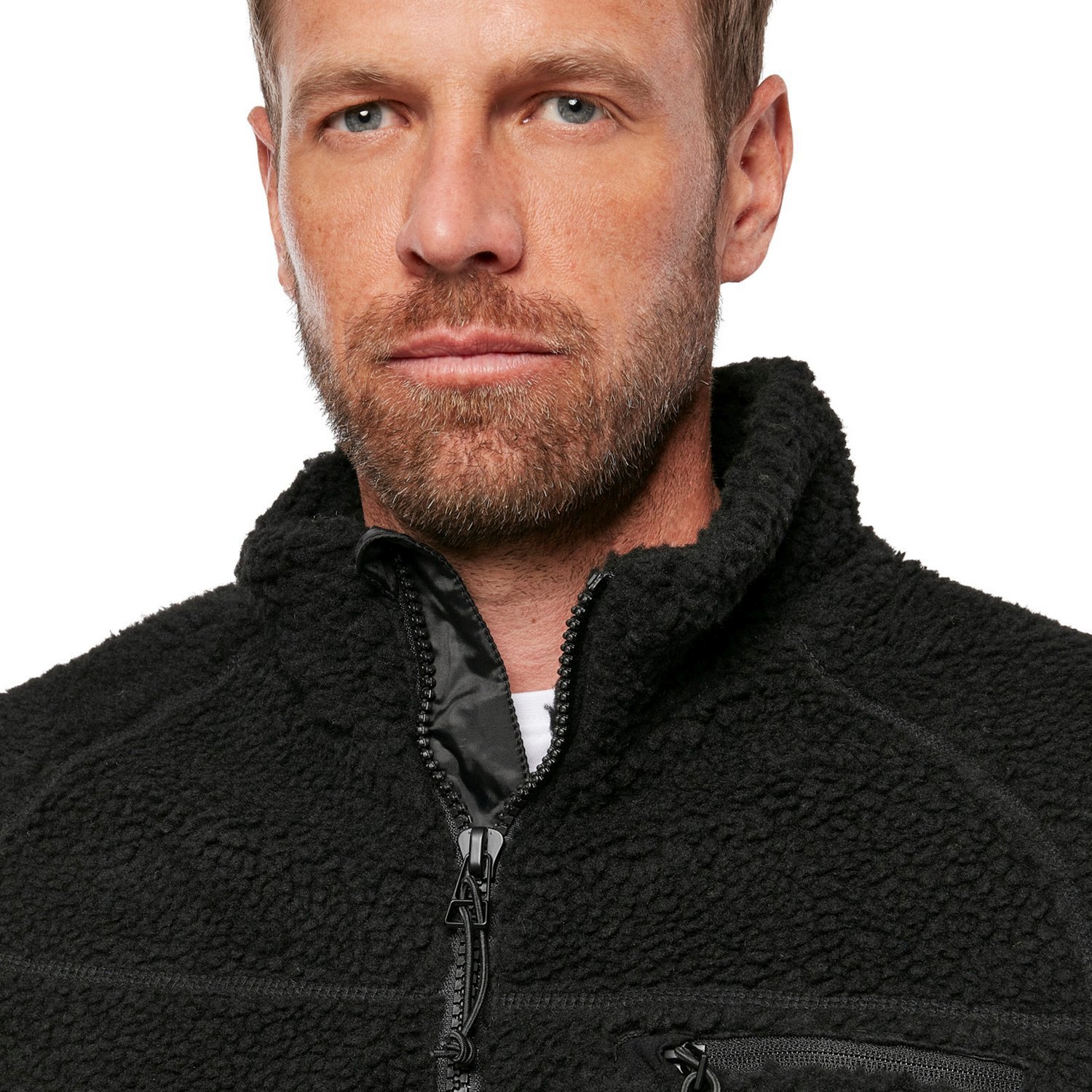 Brandit - Teddyfleece Troyer Sweater noir
