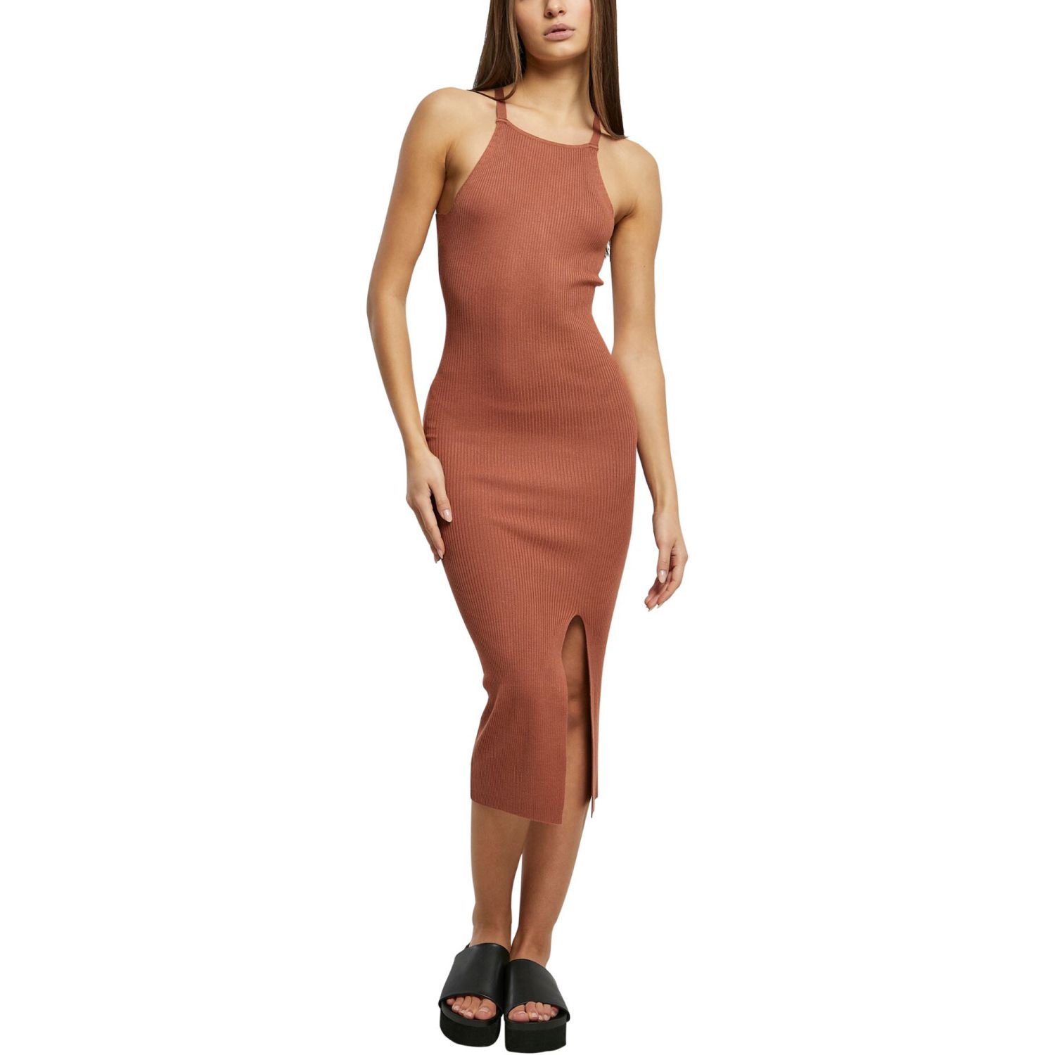 Urban Classics Ladies - Midi Rib Knit Dress