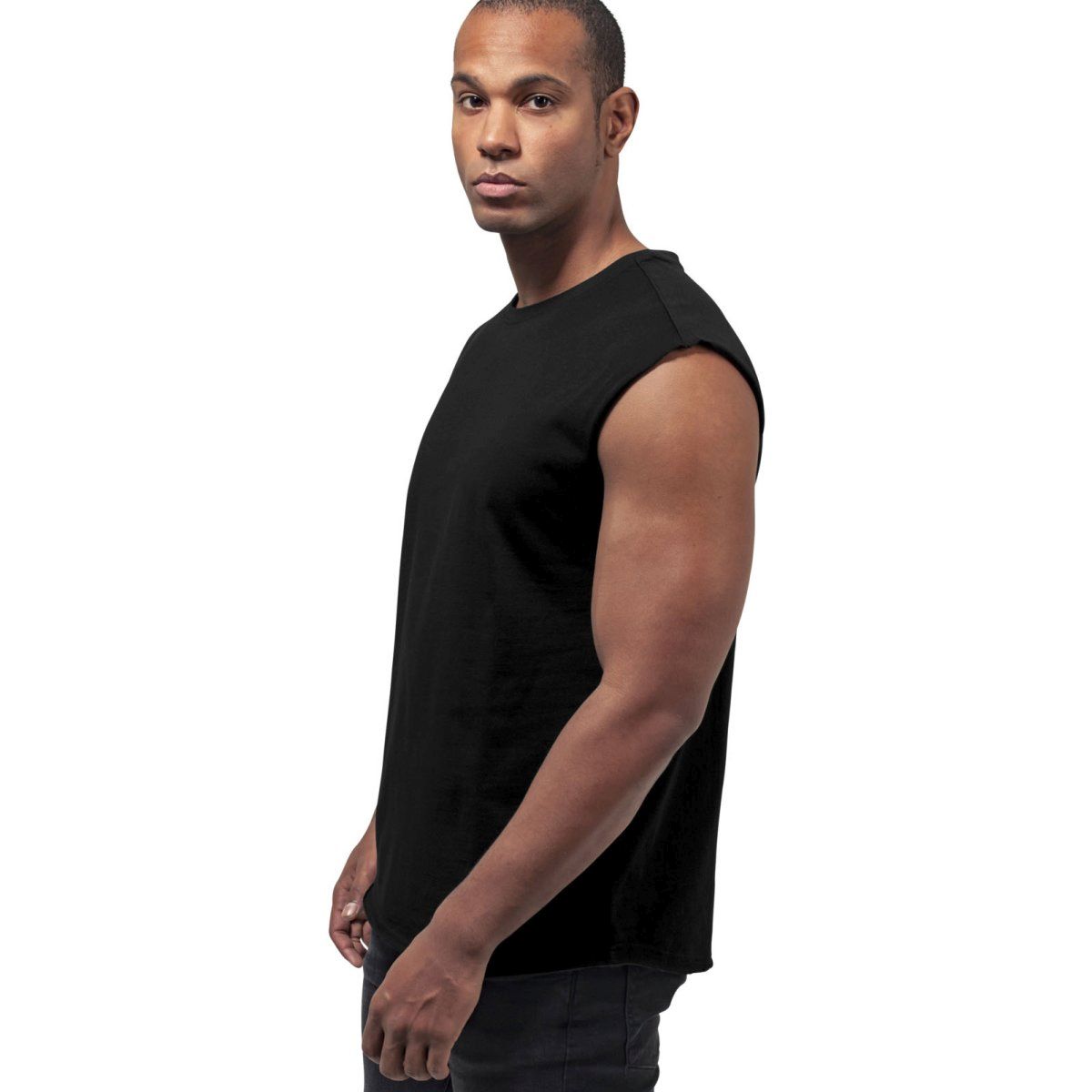 Urban Classics - OPEN EDGE Sleeveless Shirt noir