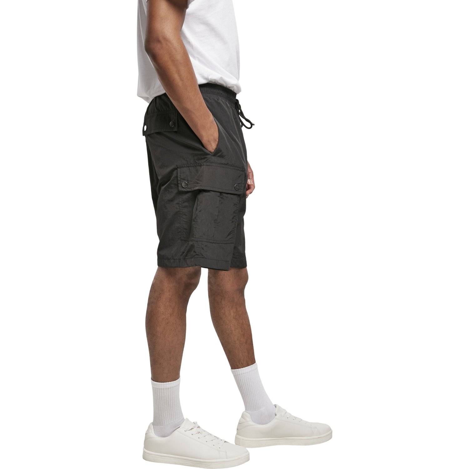 Urban Classics - Nylon Cargo Shorts noir