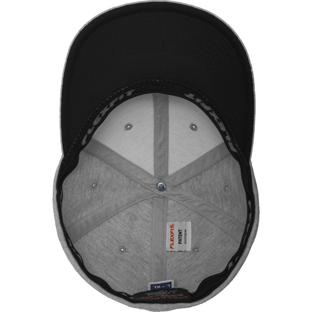 Flexfit DOUBLE JERSEY Stretchable Cap - grau / schwarz