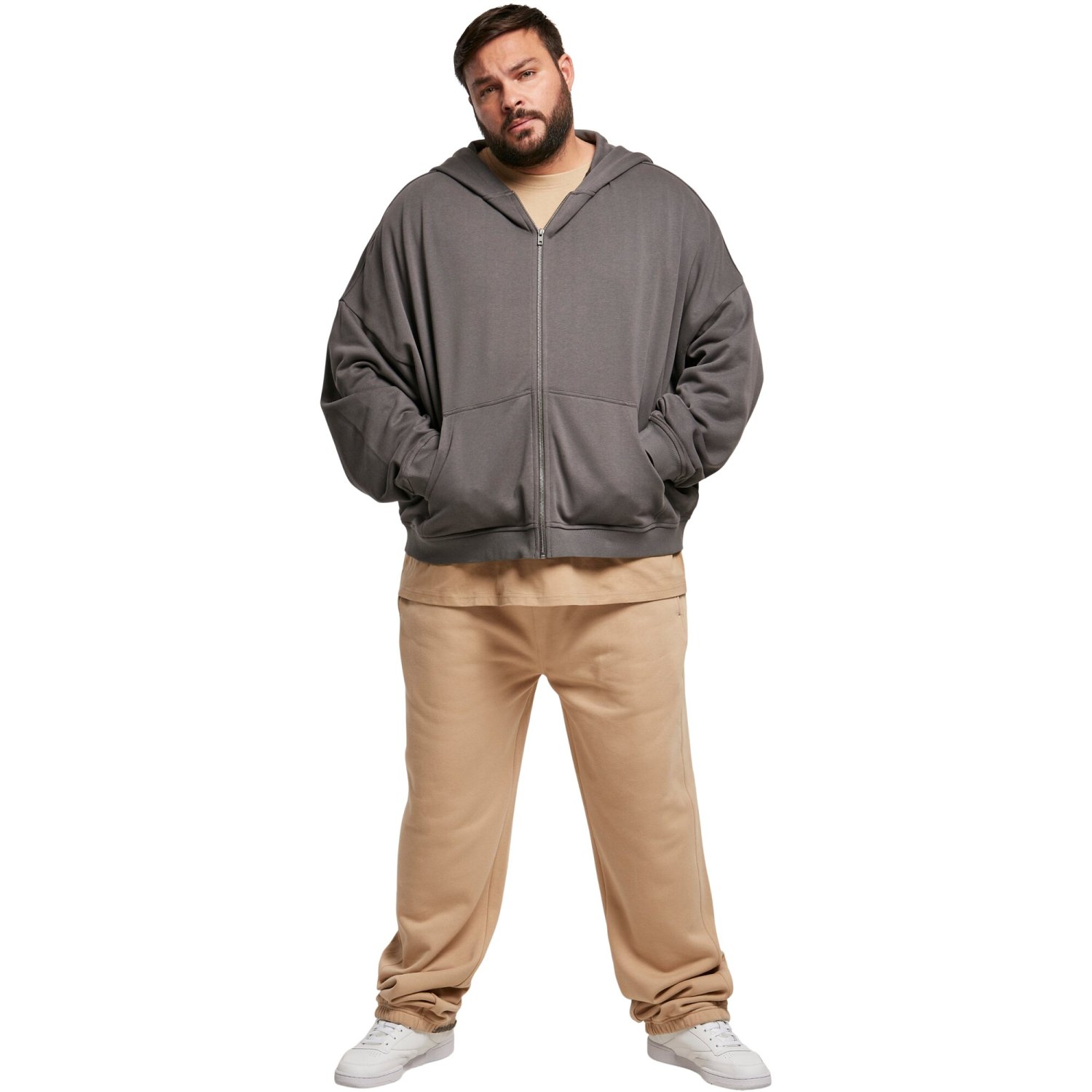 Urban Classics - Organic 90s Zip Hoody darkshadow