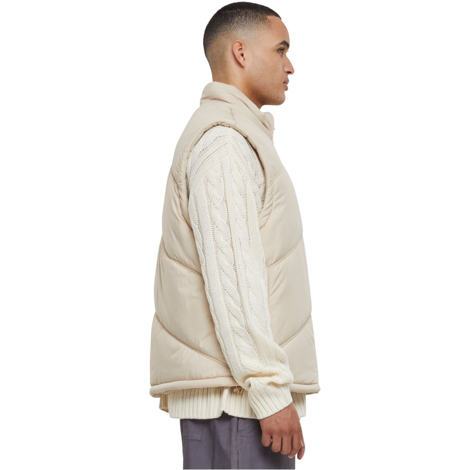 Urban Classics - Arrow Puffer Vest wetsand