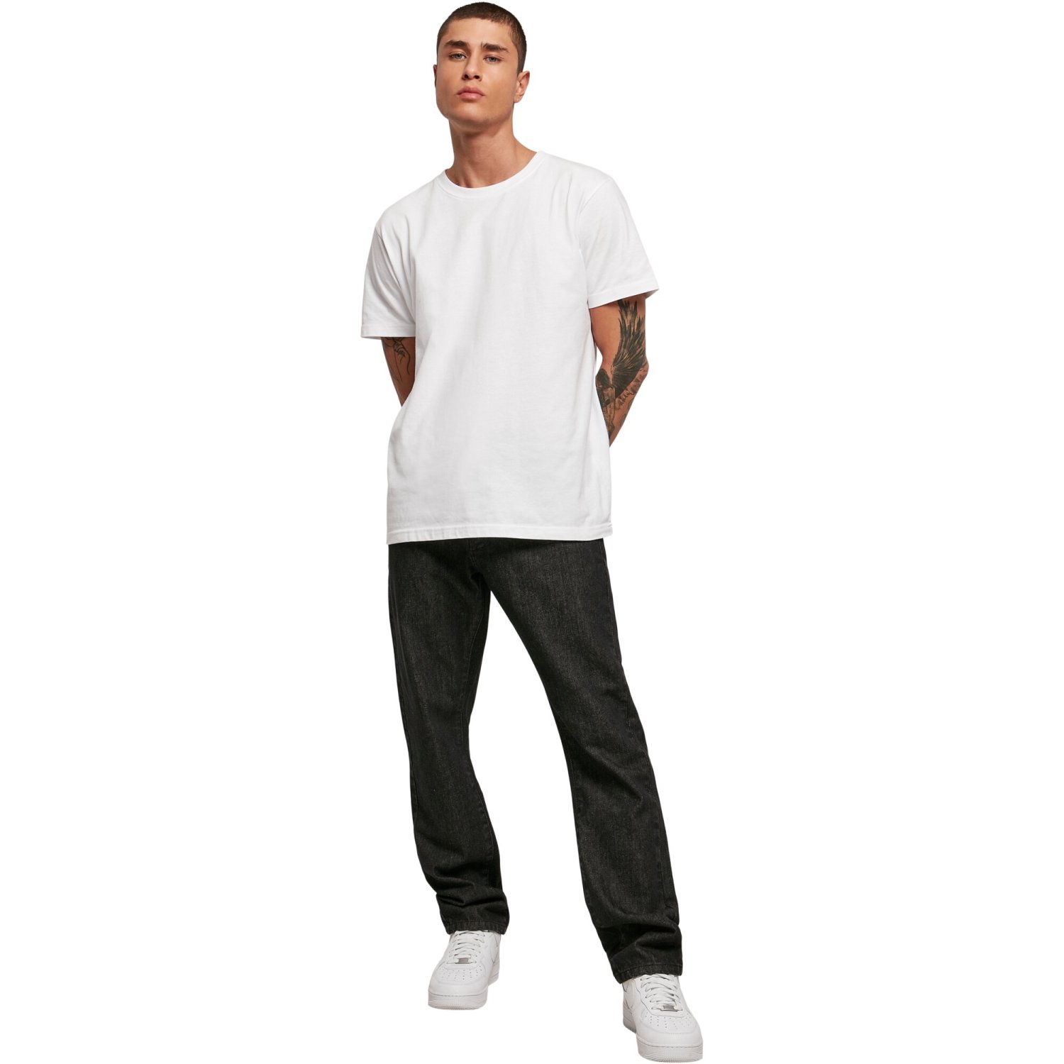 Urban Classics - Organic Straight Leg Denim Jeans black
