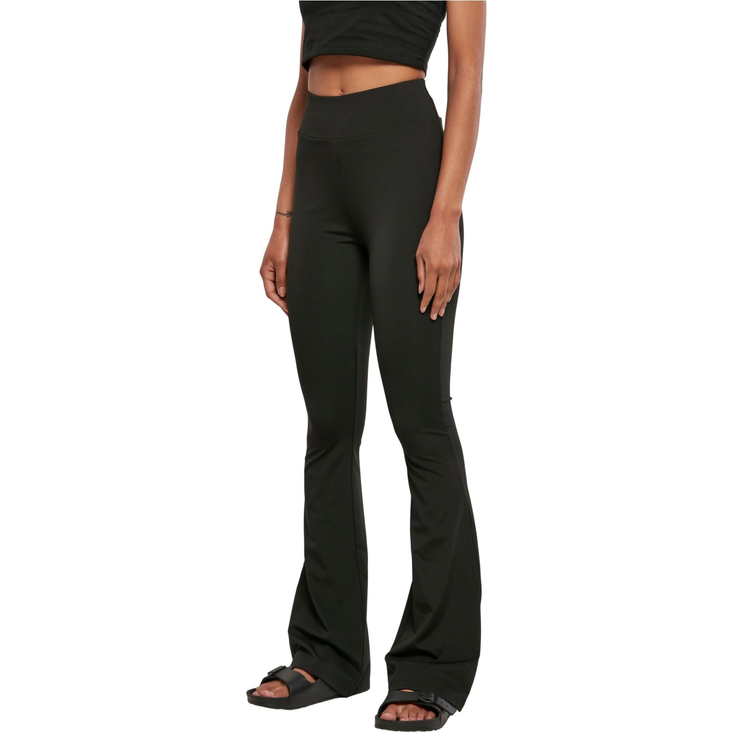 Urban Classics Ladies - Recycled High Waist Flared Leggings