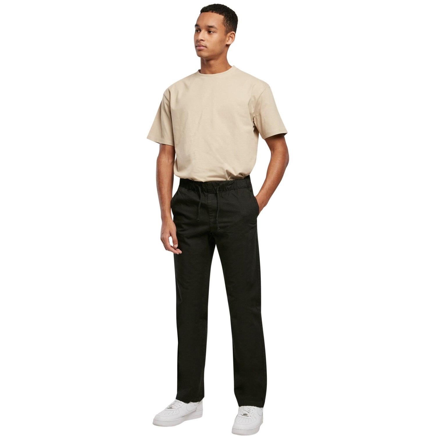 Urban Classics - Straight-Fit Slit Pants black