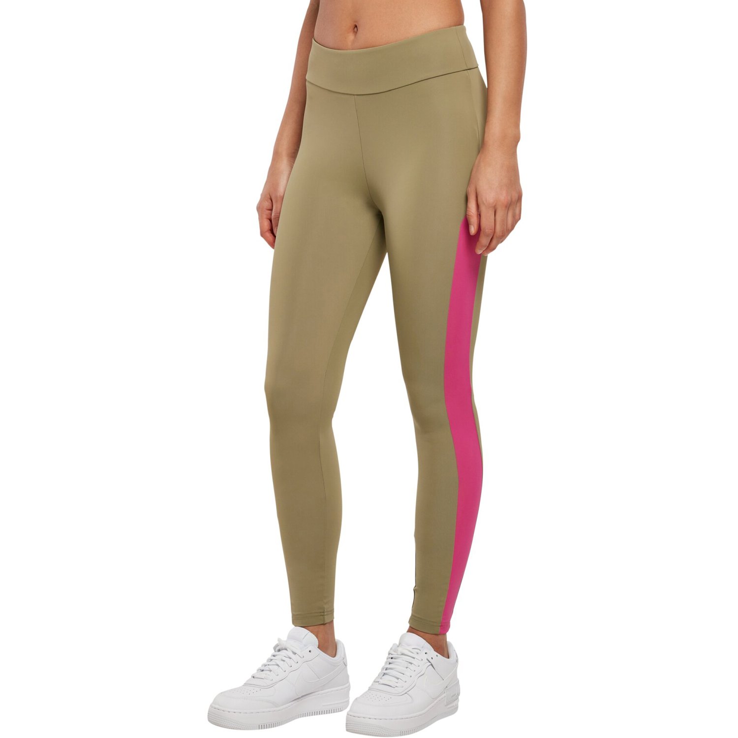 Urban Classics Ladies - Color Block Leggings khaki