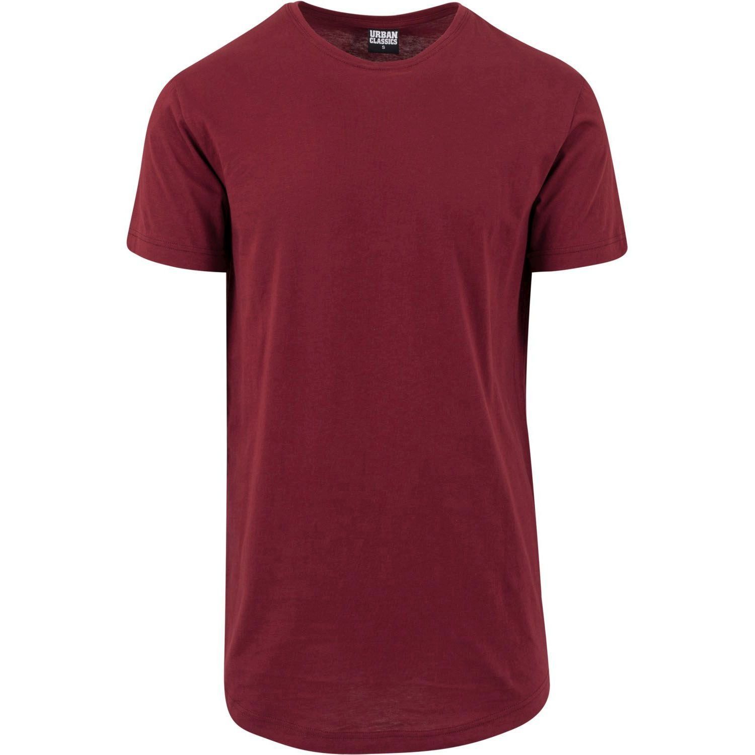Urban Classics - SHAPED Long Tee burgundy