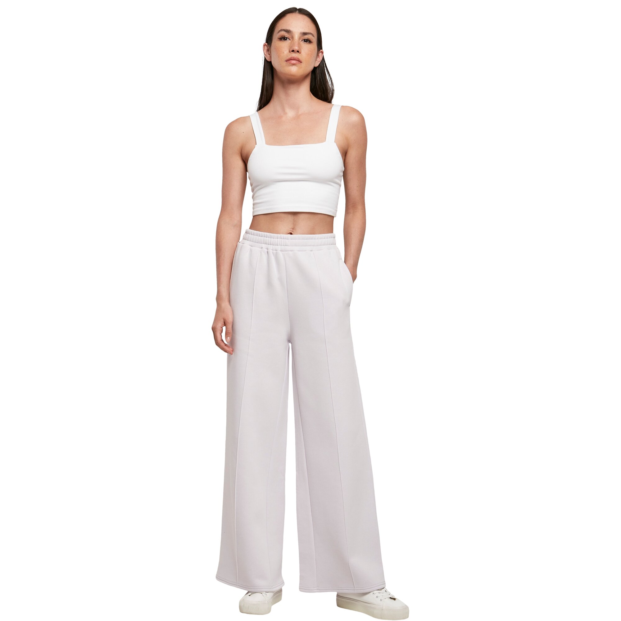 Urban Classics Ladies - Straight Pin Tuck Sweatpants lilac