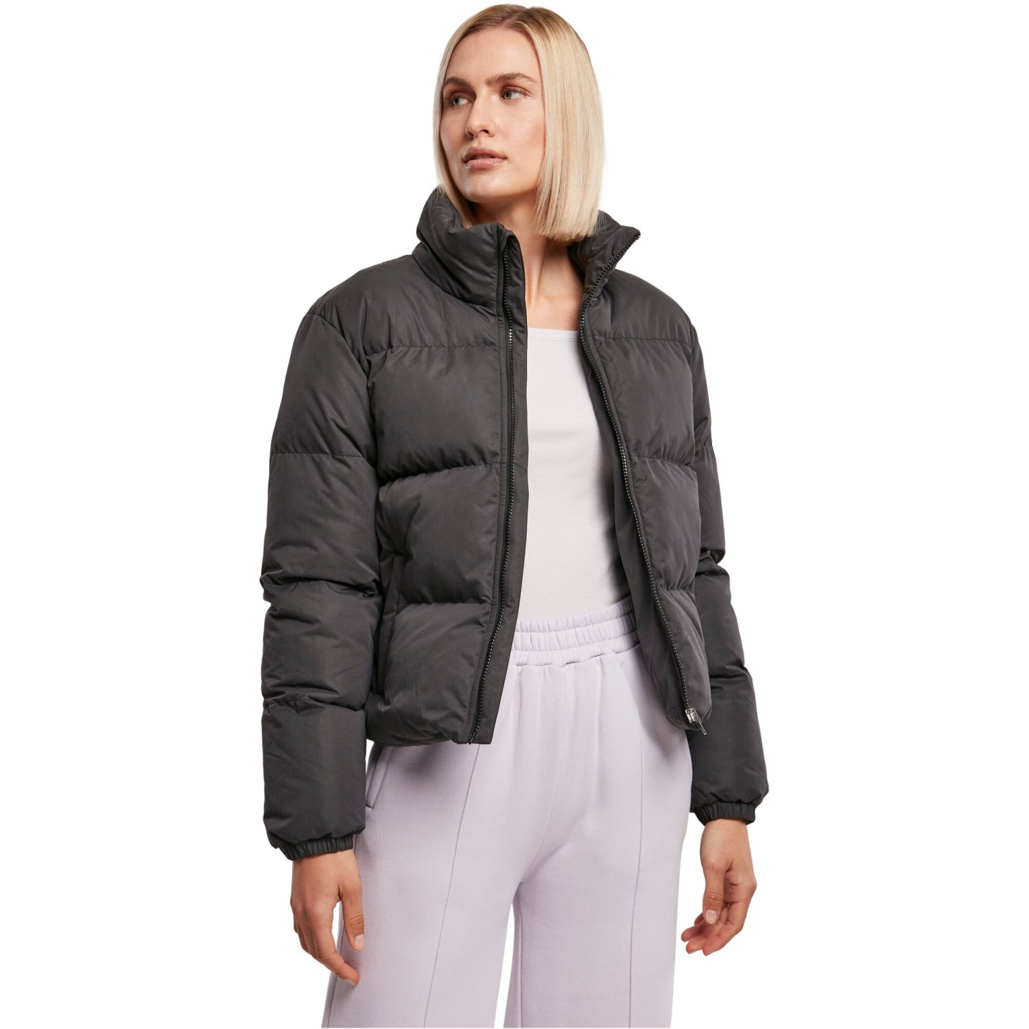 Urban Classics Ladies - Short Puffer Winterjacket black