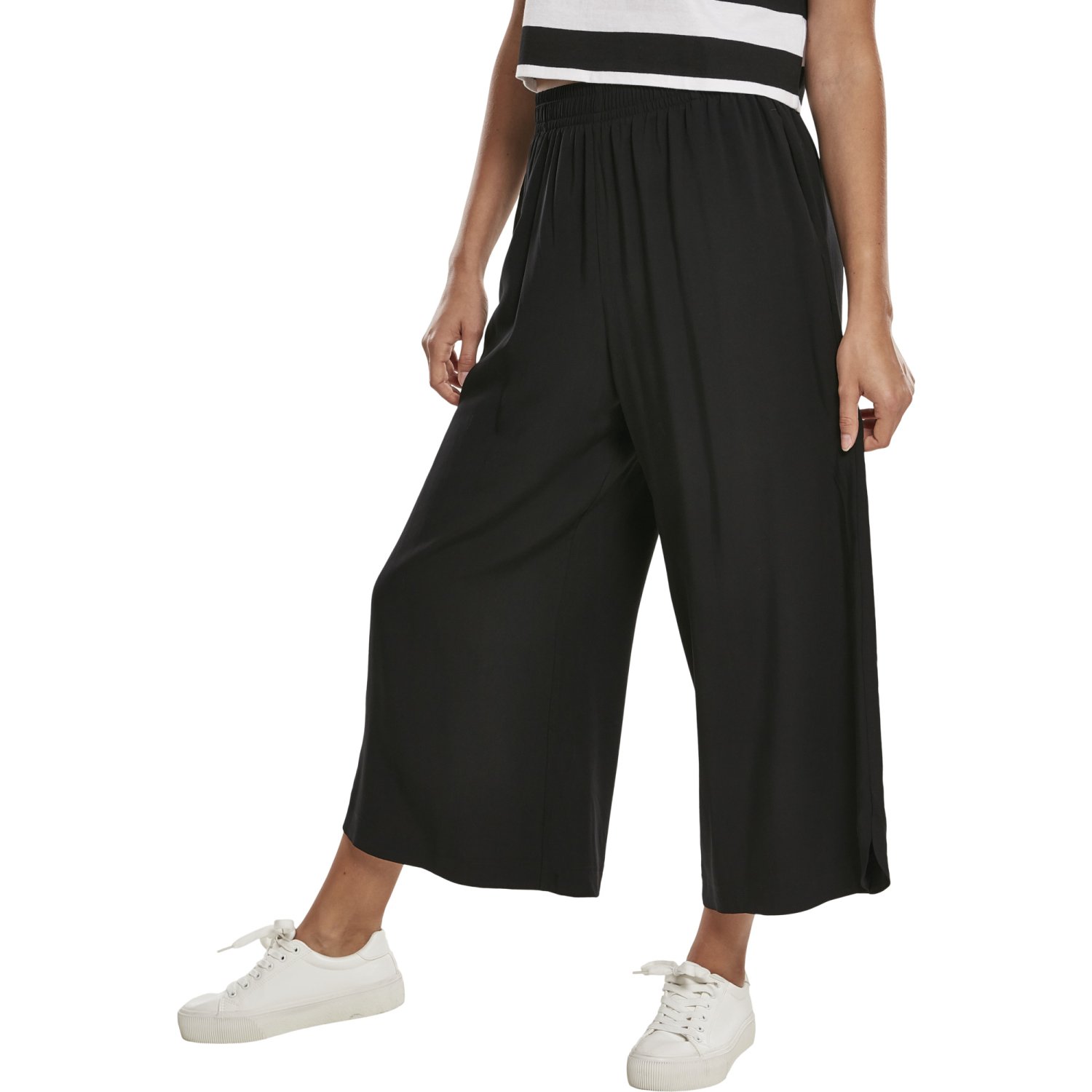 Urban Classics Ladies - Wide Culotte Pantalon noir