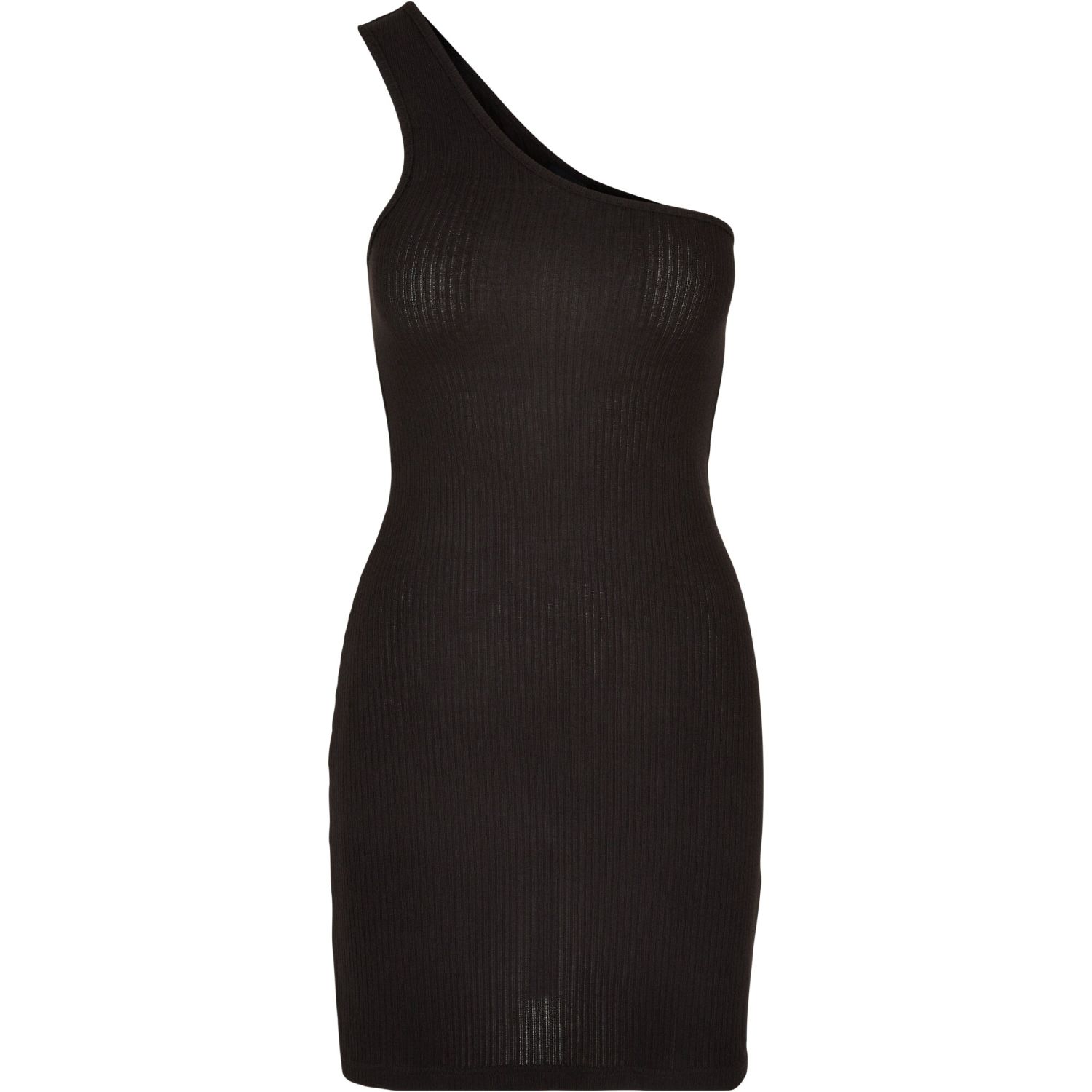 Urban Classics Ladies - One Shoulder Rib Kleid