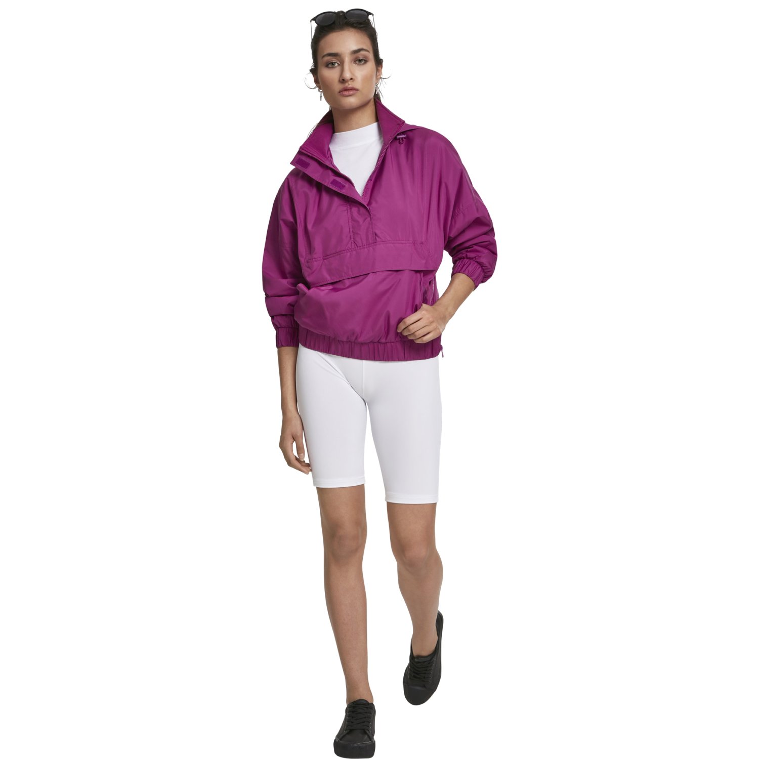 Urban Classics Ladies - PULL OVER Panel Veste violet