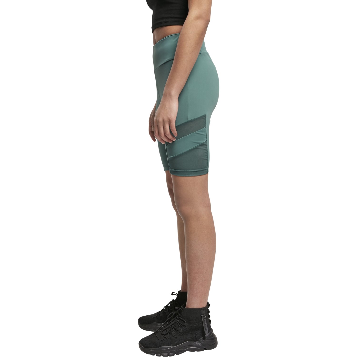 Urban Classics Ladies - CYCLE Tech Mesh Shorts leaf