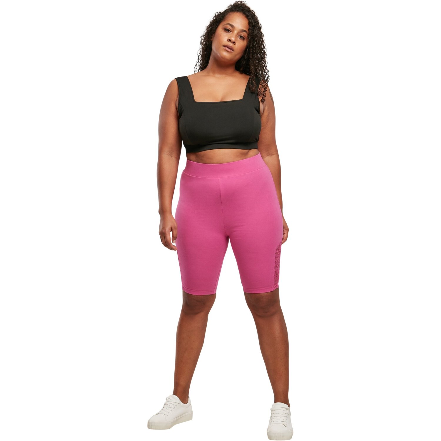 Urban Classics Ladies - CYCLE Laces Shorts brightviolet