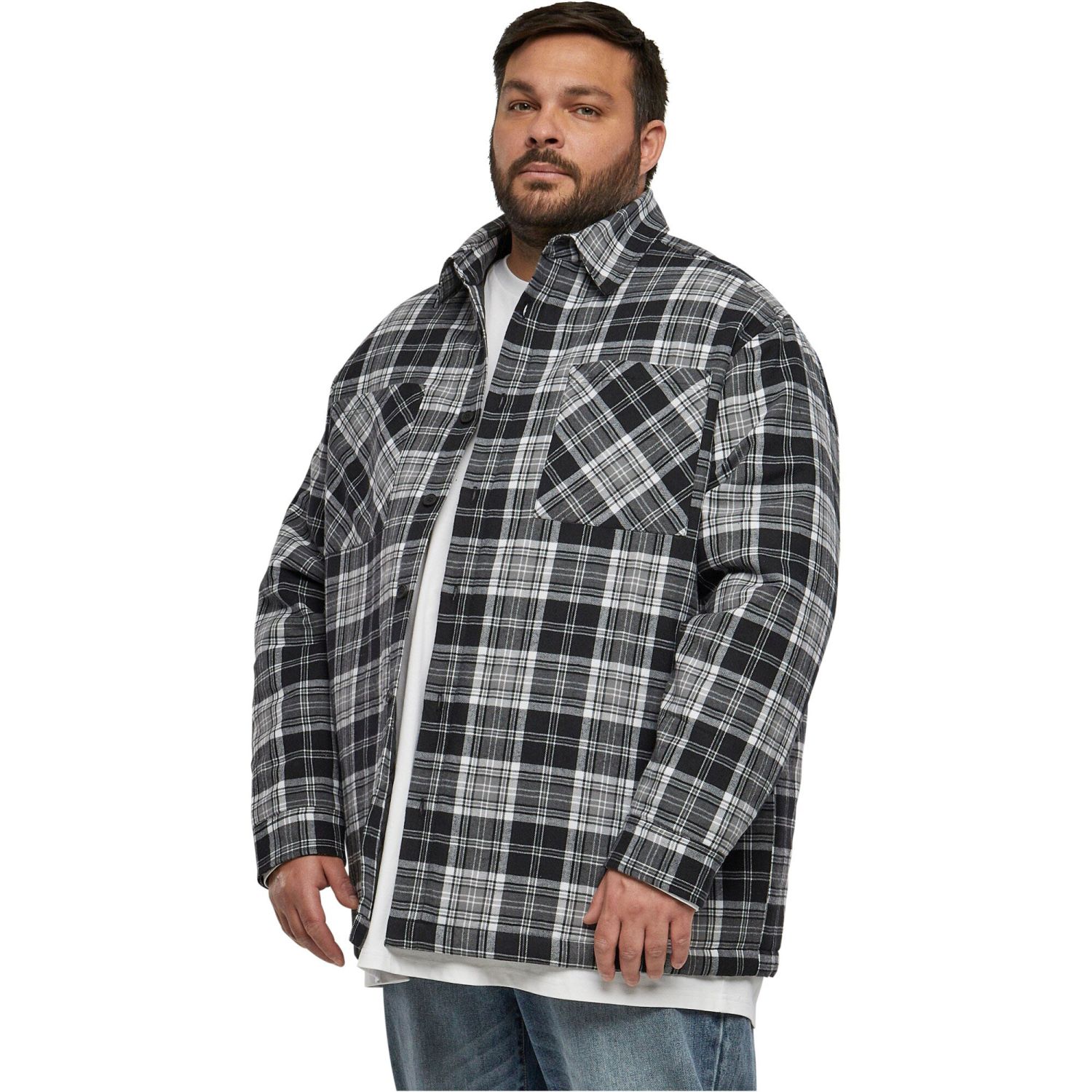 Urban Classics - Padded Checked Shirt Jacket