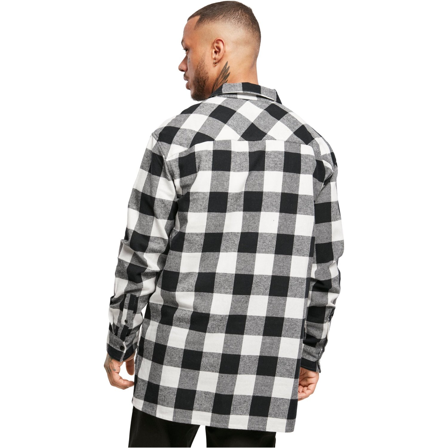 Urban Classics - Long Oversized Checked Flanell Hemd