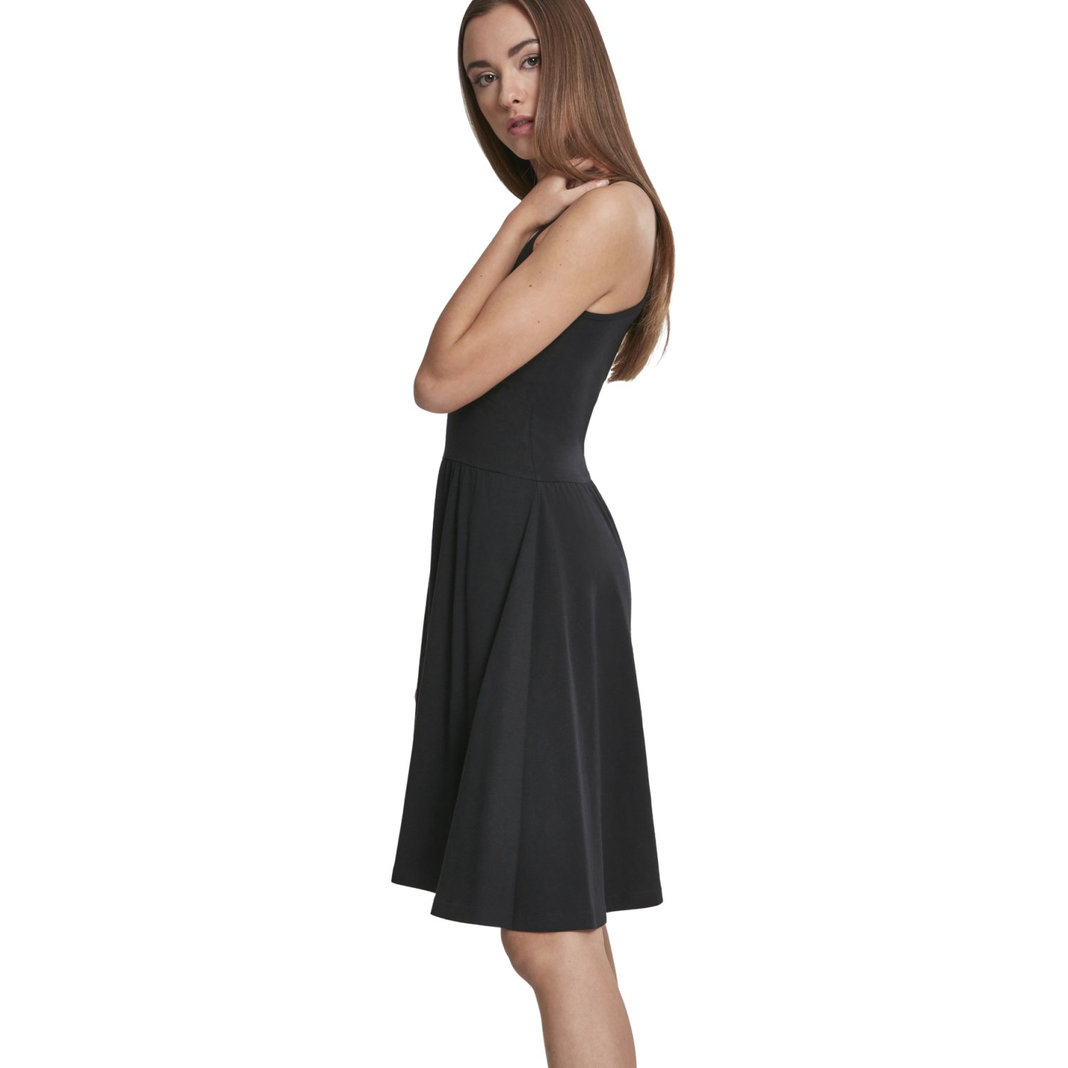 Urban Classics Ladies - Spaghetti Stretch Robe noir