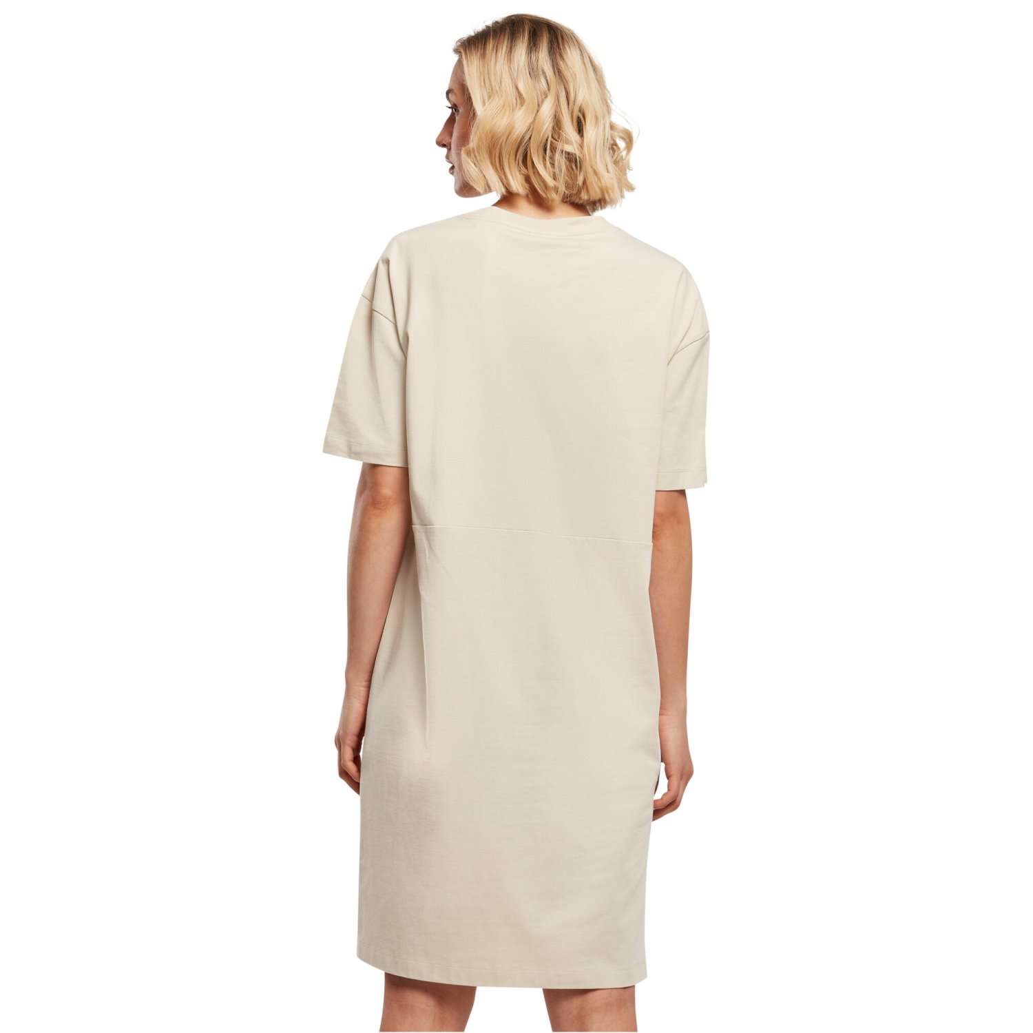 Urban Classics Ladies - Organic Oversized SPLIT Dress beige