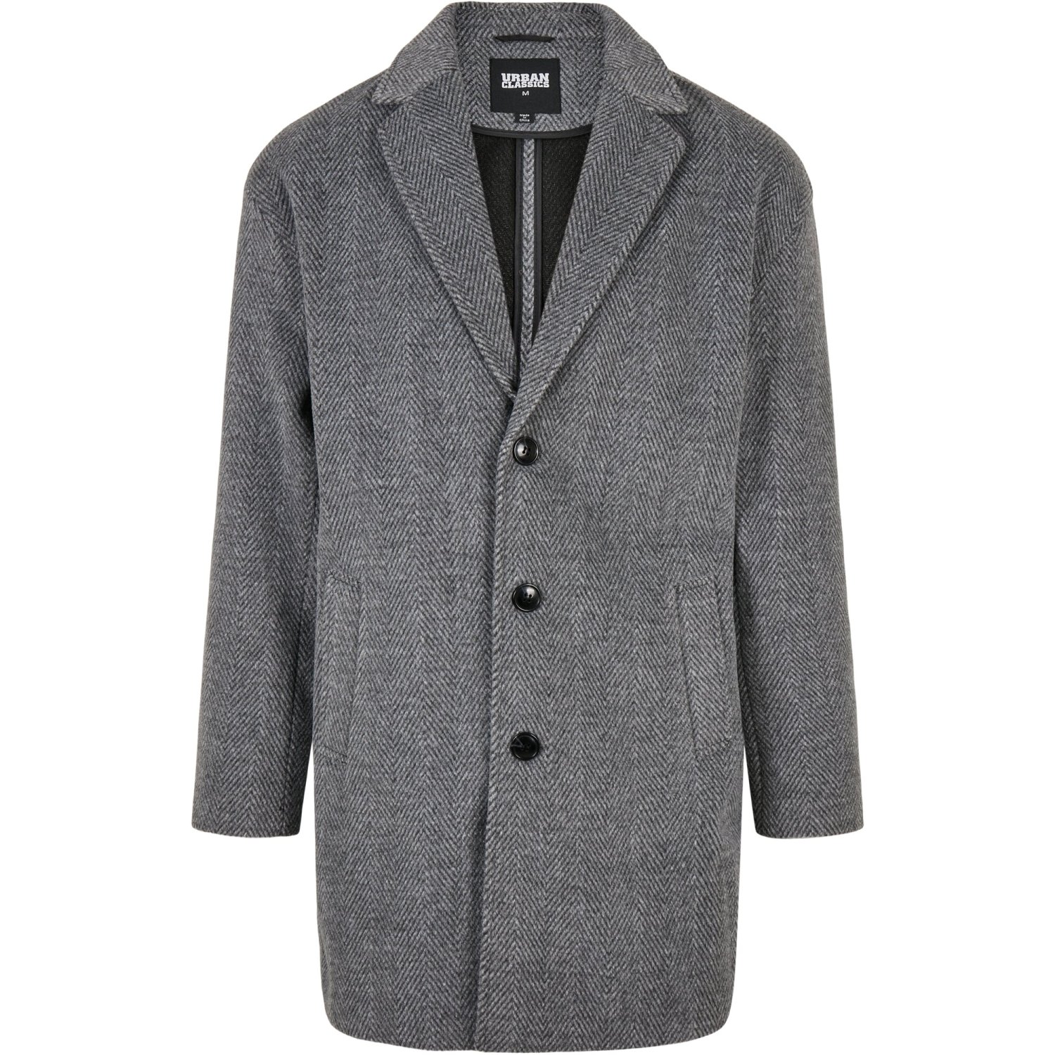 Urban Classics - Classic Herringbone Coat grey