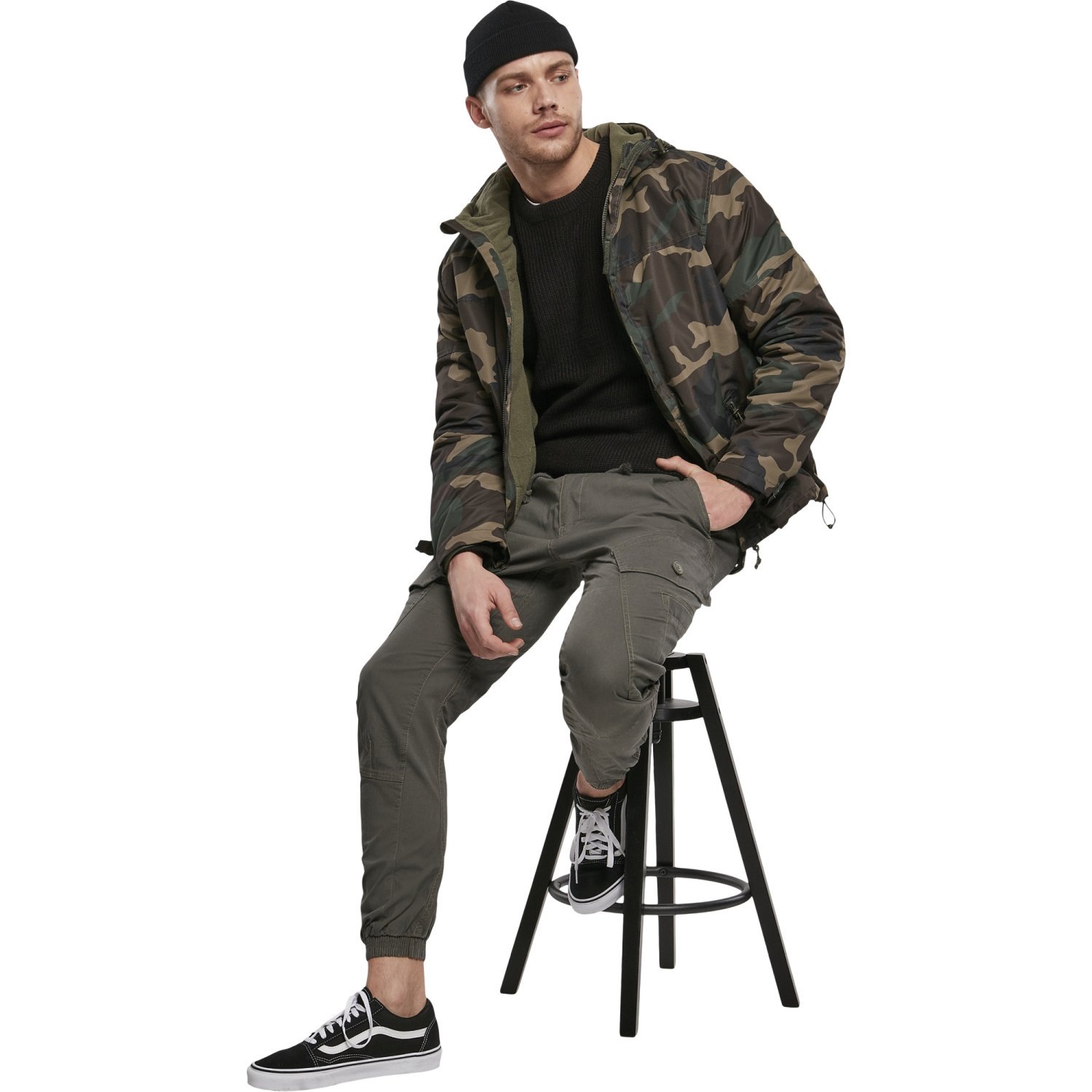 Brandit - Zipped Windbreaker Veste d'hiver wood camo