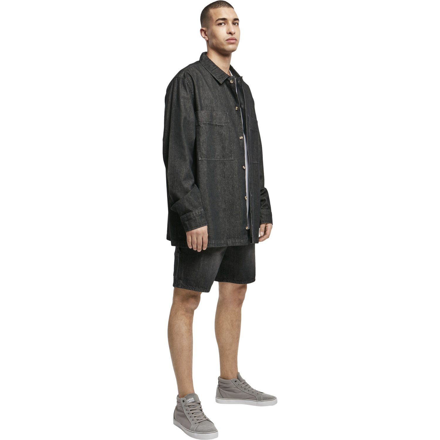 Urban Classics - Oversized Denim Hemd washed