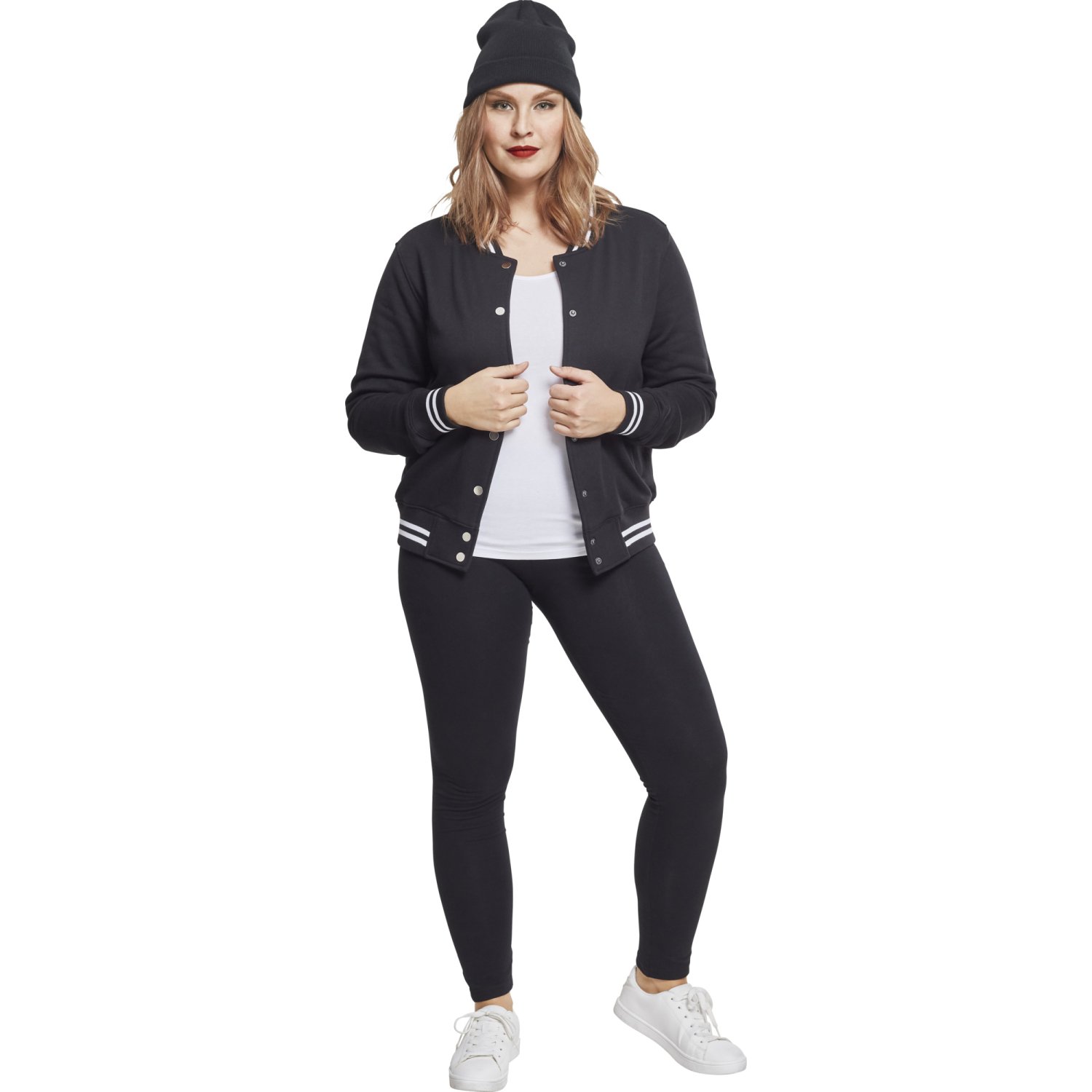 Urban Classics Ladies - College Sweat Veste noir