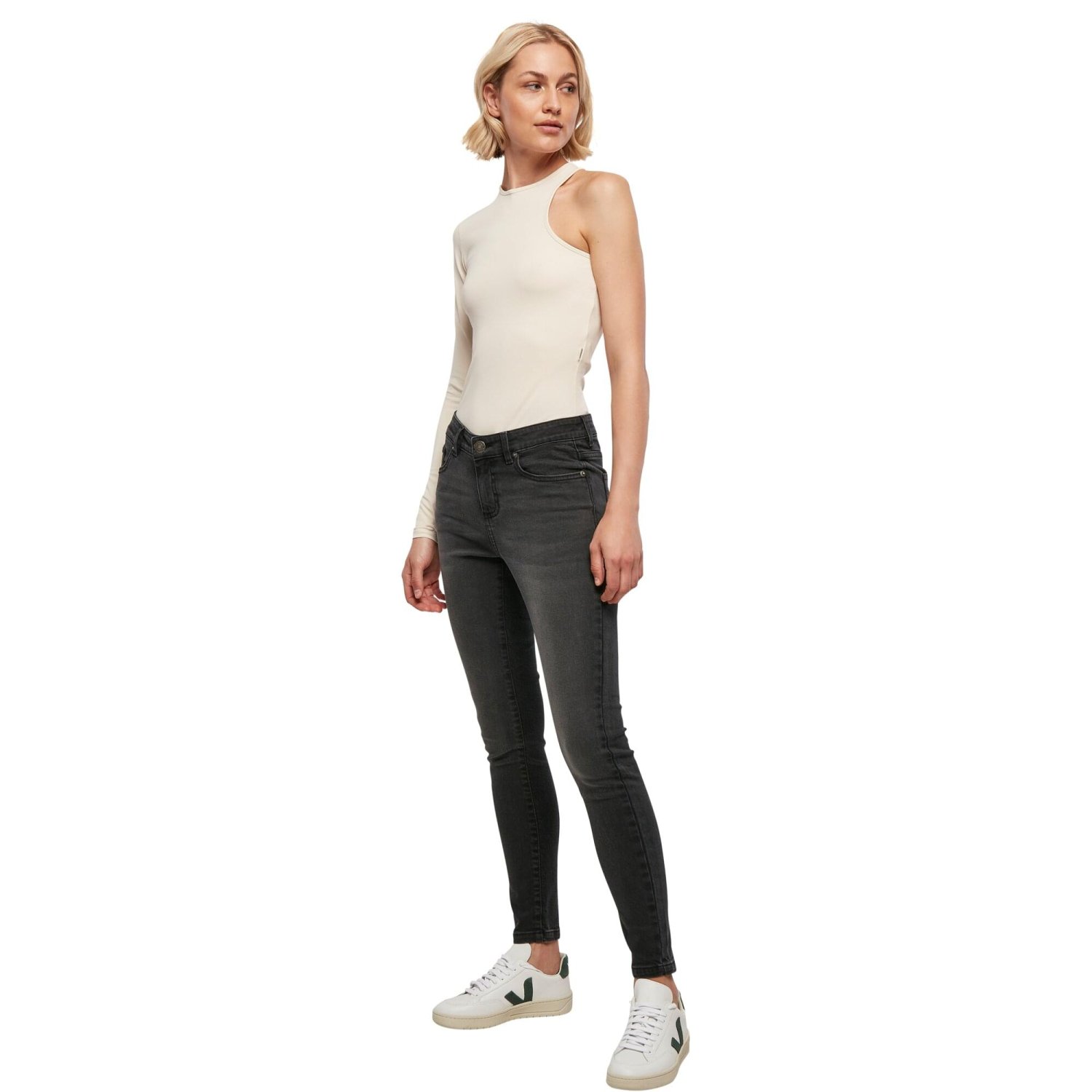 Urban Classics Ladies - Organic Stretch Asymmetric Body