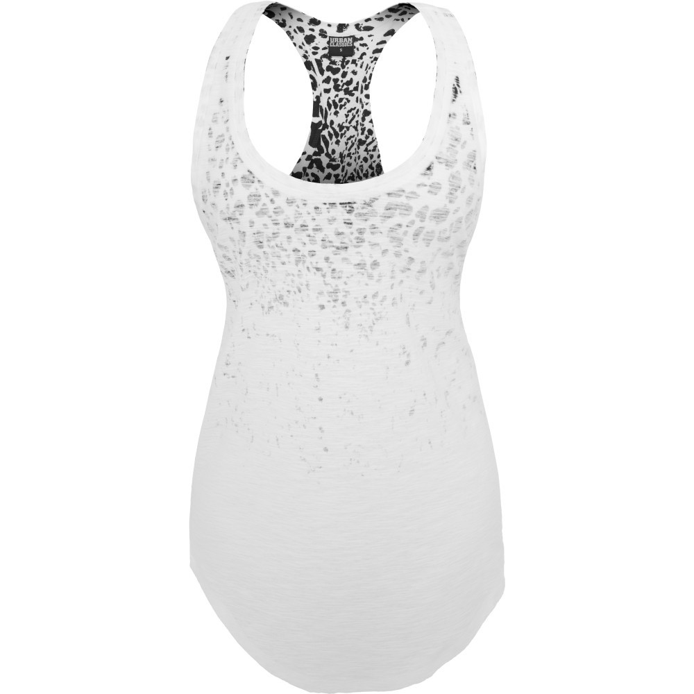 Urban Classics Femme - LONG LEO LOOSE Débardeur blanc