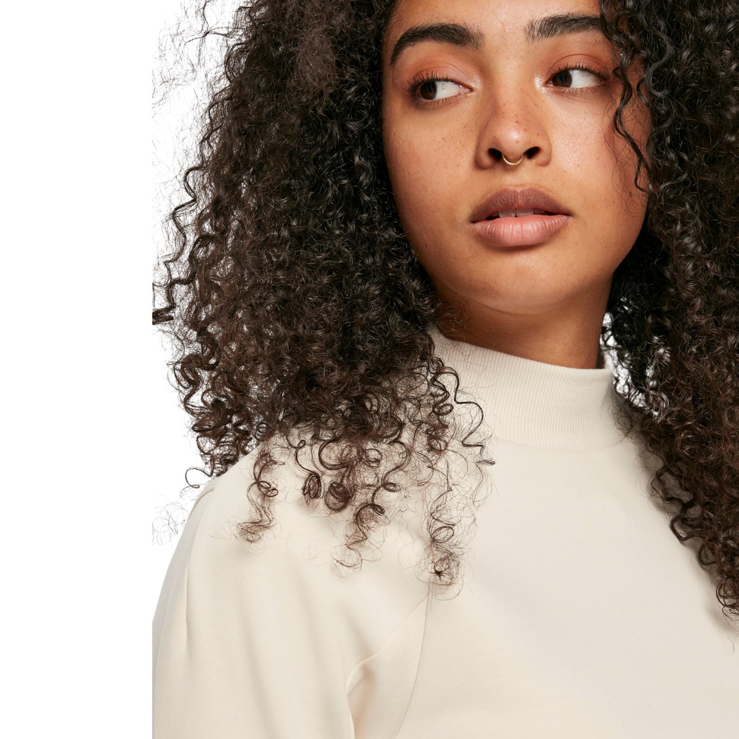 Urban Classics Ladies - Interlock Short Turtleneck Pullover
